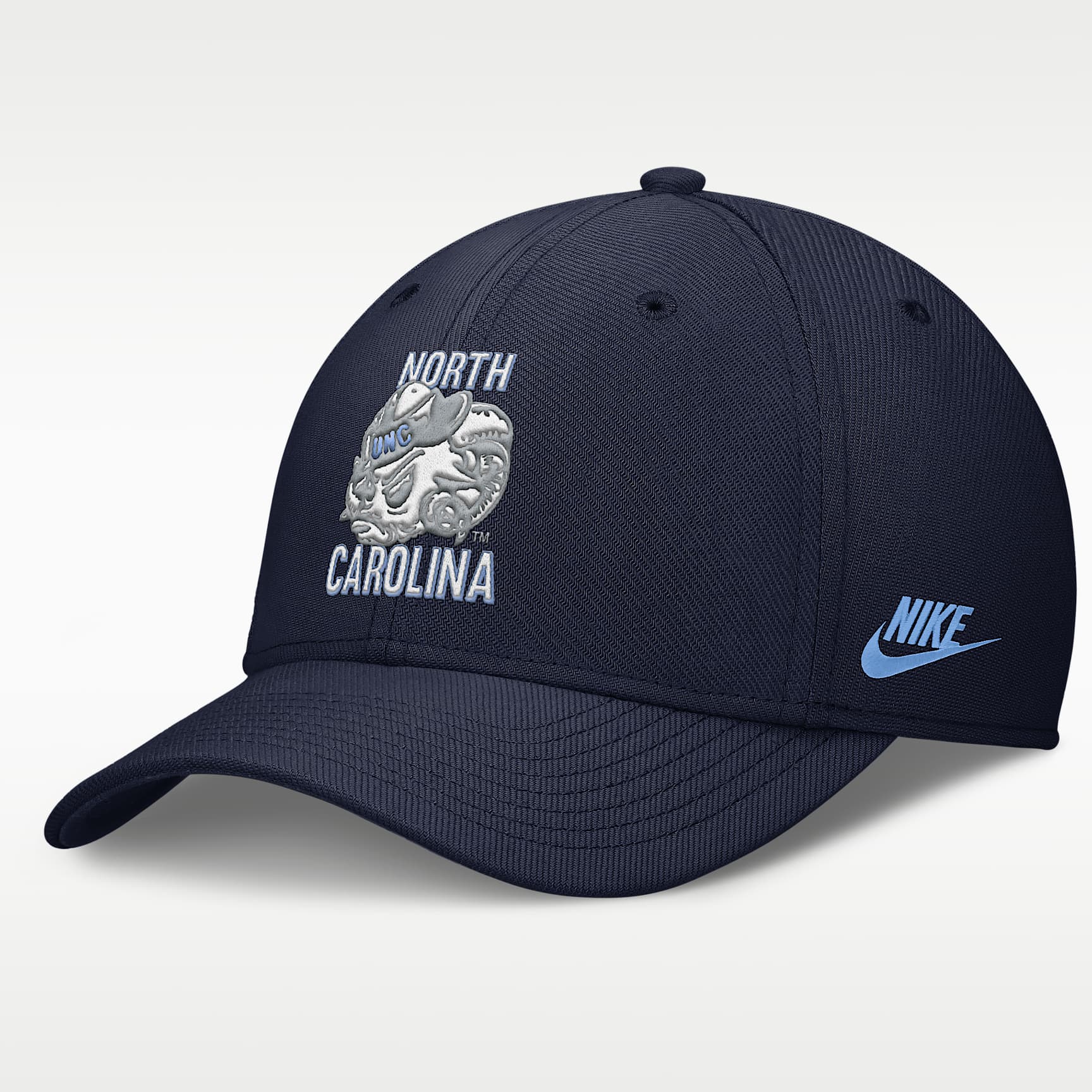 Gorra universitaria Nike Dri-FIT para hombre North Carolina Primetime Rise Academic
