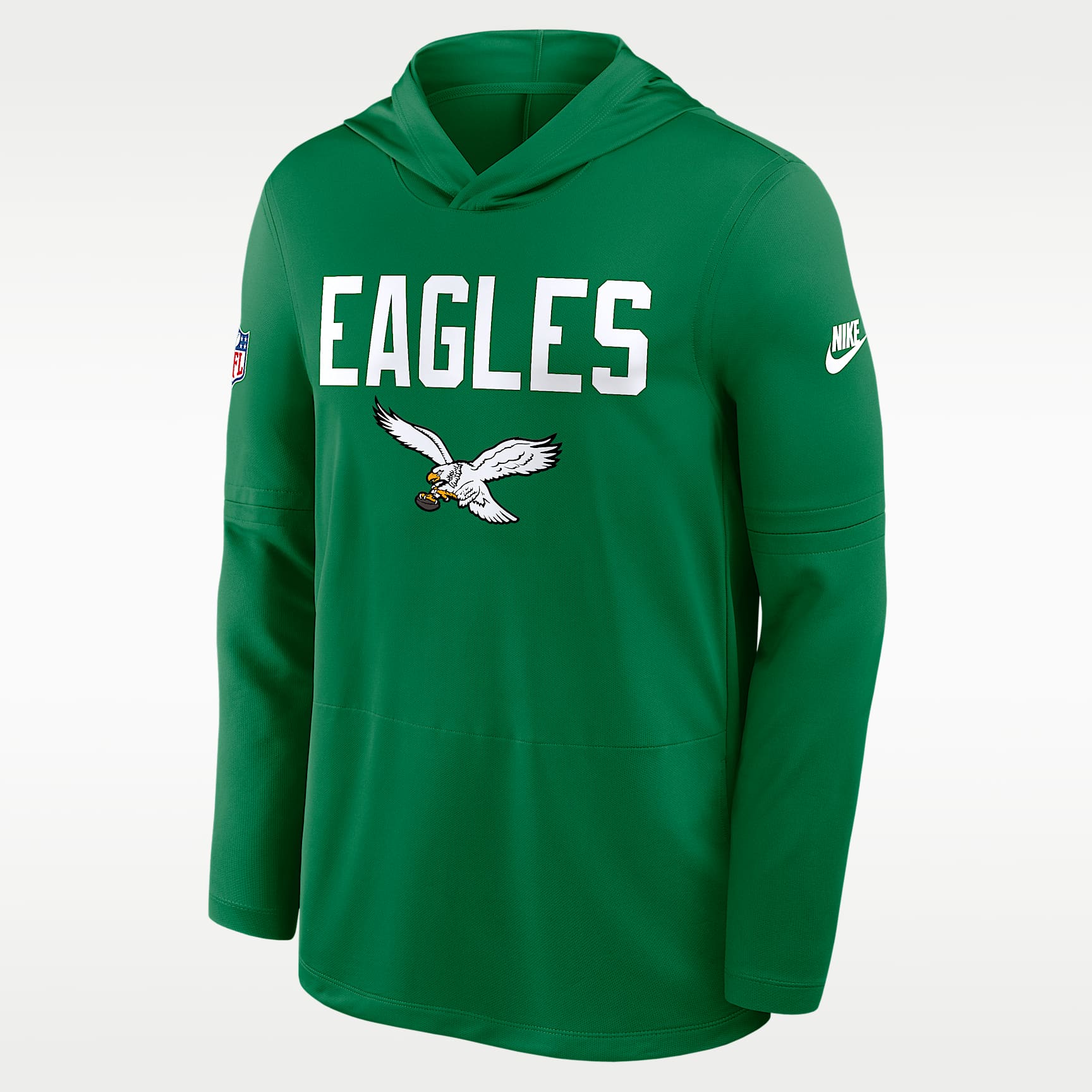 Philadelphia Eagles Pass Accuracy Men's Nike Dri-FIT NFL Long-Sleeve Hooded Top
