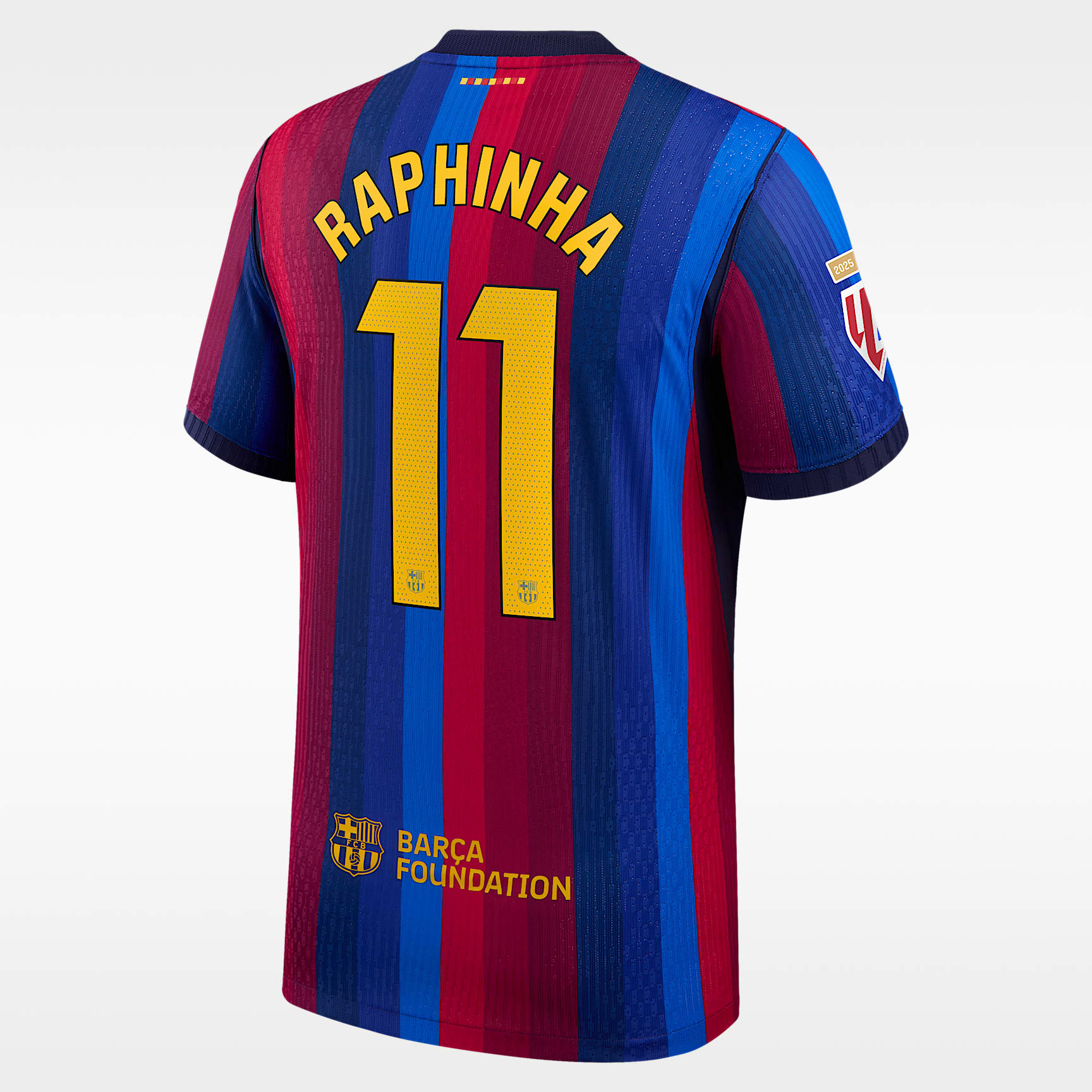 Raphinha FC Barcelona Match Home Men's Nike Aero-FIT Soccer Jersey