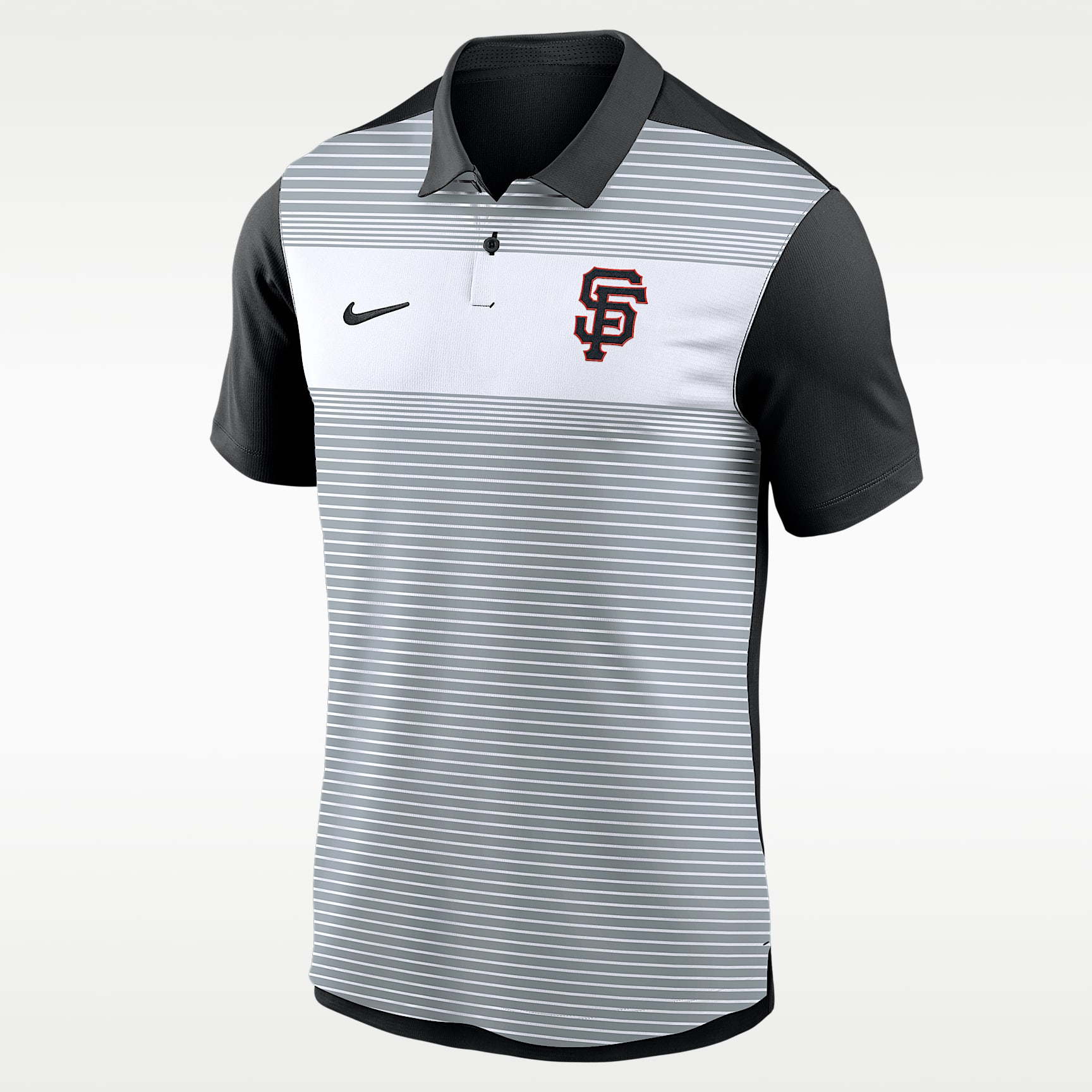 San Francisco Giants Striped Vapor Polo Men's Nike Dri-FIT MLB Polo