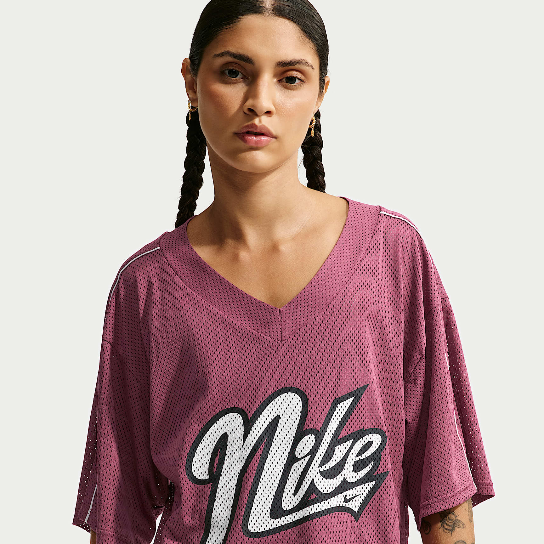 Playera de manga corta Dri-FIT oversized para mujer Nike One
