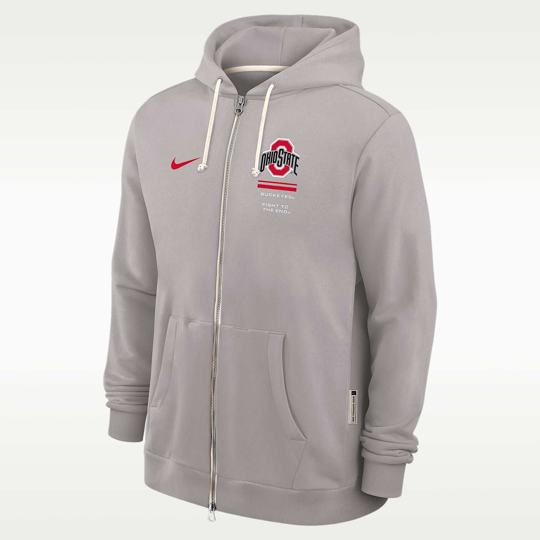 Ohio State Sideline Standard Issue Men's Nike Dri-FIT College Full-Zip Hoodie