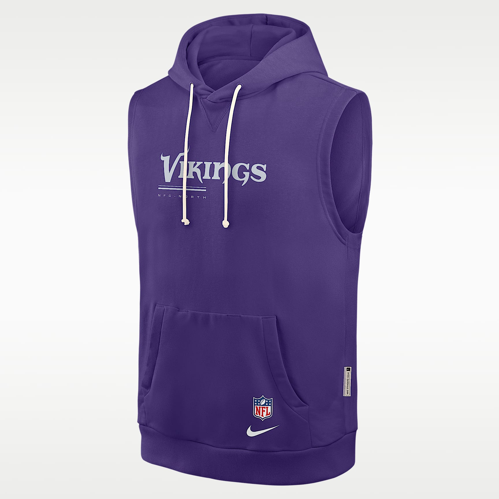 Minnesota Vikings Sideline Men's Nike Dri-FIT NFL Sleeveless Pullover Hoodie