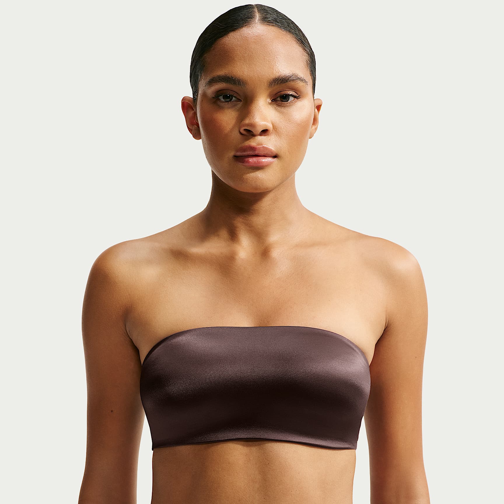 NikeSKIMS Satin Shine wendbarer Bandeau-Sport-BH