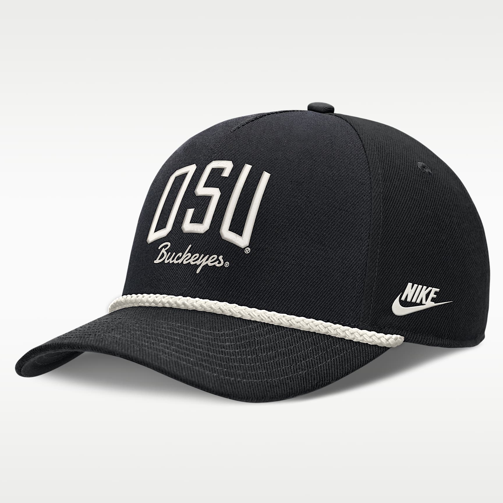 Ohio State Legacy Letter Rise Men's Nike Dri-FIT College A-Frame Adjustable Hat