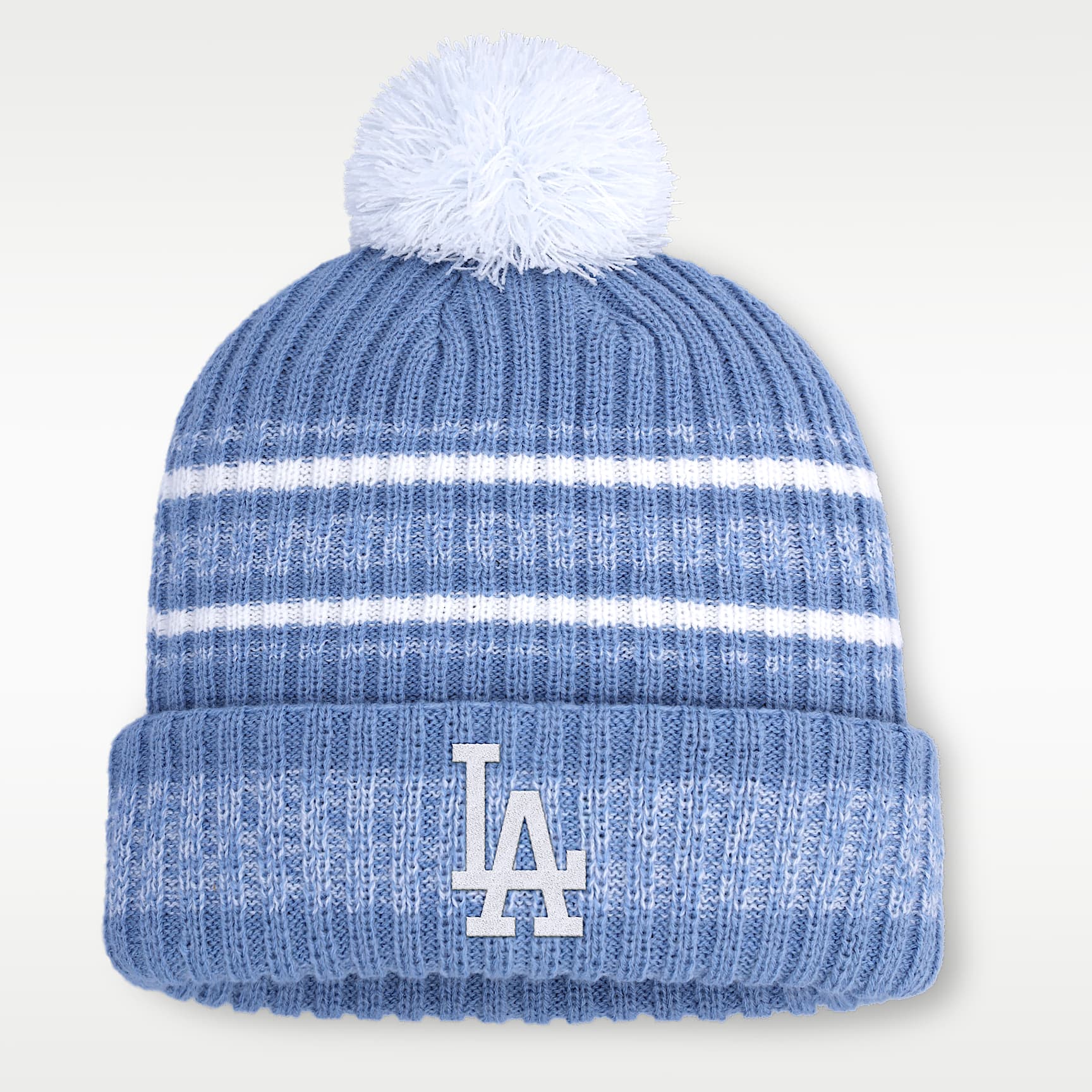 Los Angeles Dodgers Peak Men's Nike MLB Cuffed Pom Beanie
