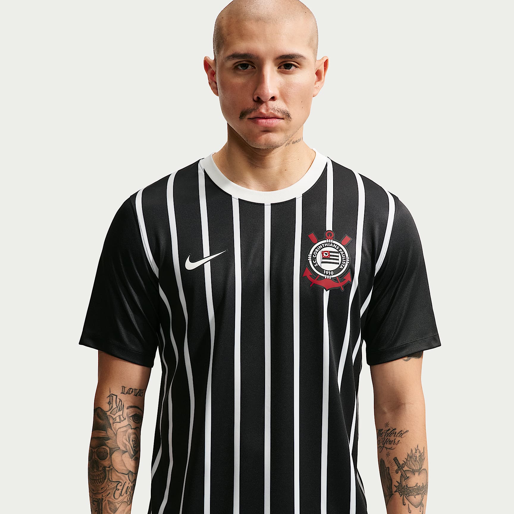 Jersey de futbol de manga corta Nike Dri-FIT del S.C. Corinthians visitante para hombre