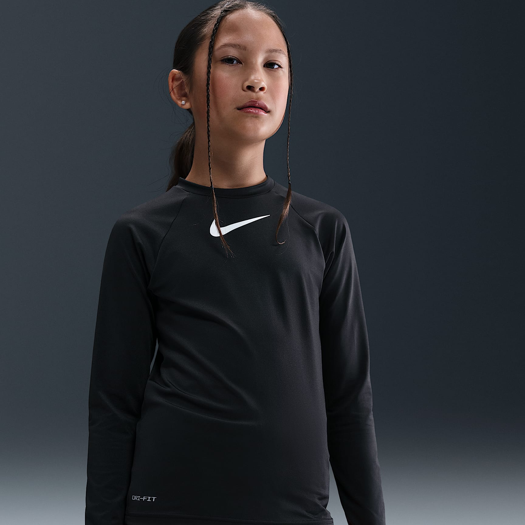 Nike Swim Hydroguard Big Kids' (Girls') Dri-FIT UV Long Sleeve Top