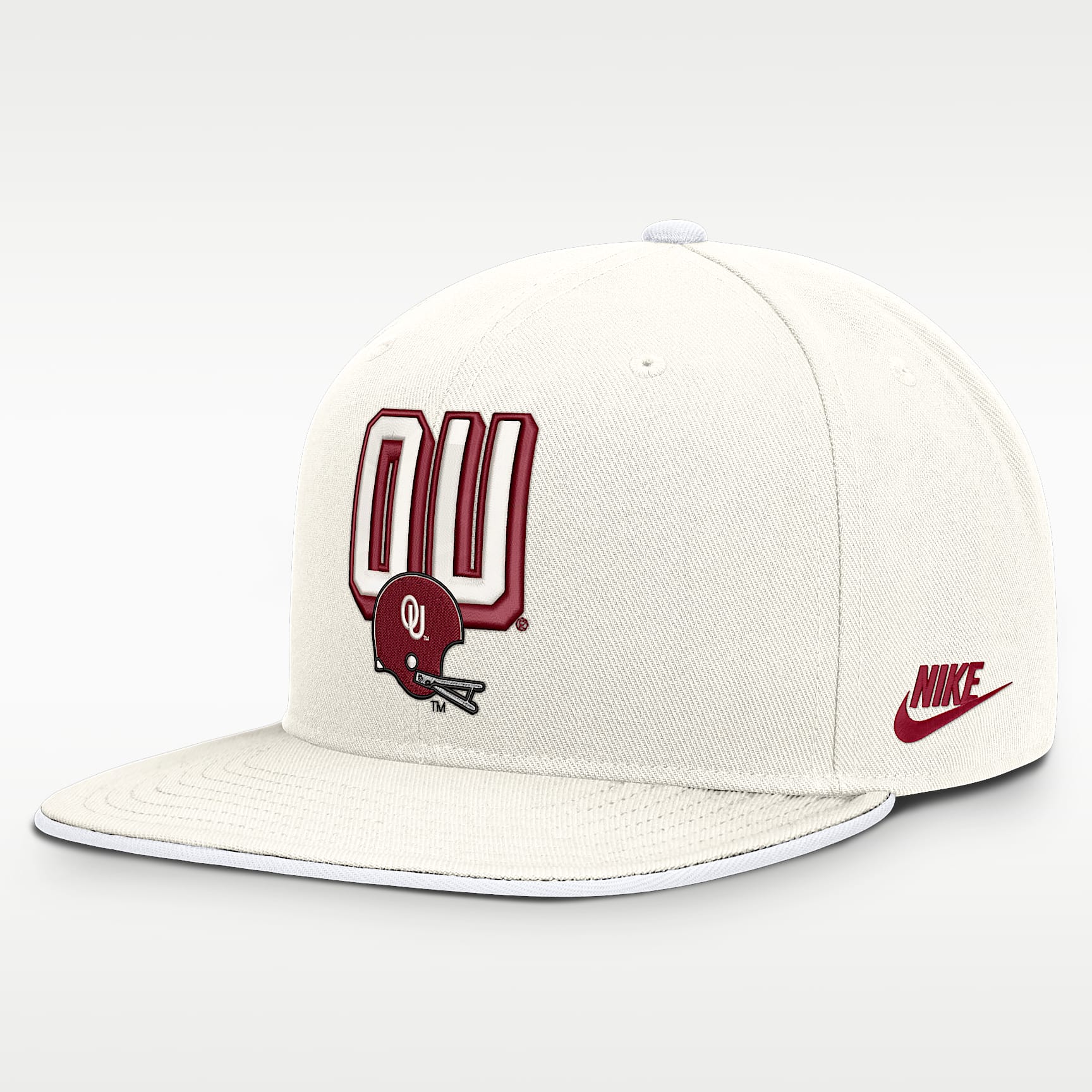 Oklahoma Legacy Letter & Mascot Pro Men's Nike Dri-FIT College Adjustable Hat