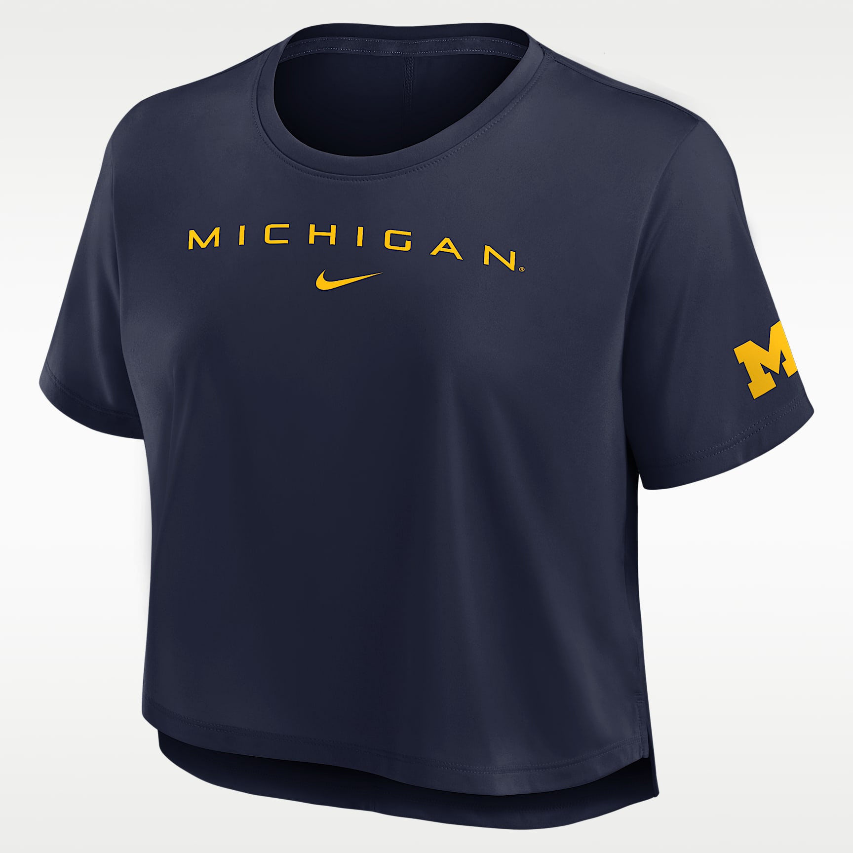 Michigan Premium Performance Women's Nike Dri-FIT Cropped Top