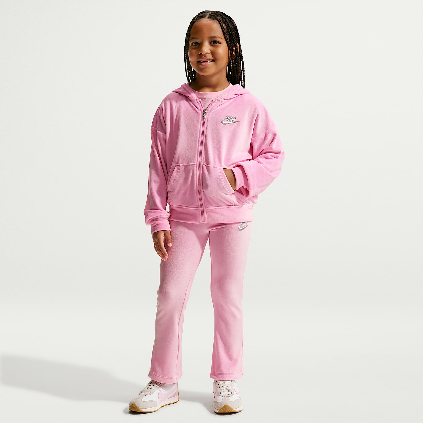 Nike Little Kids' 2-Piece Velour Flared Leggings Set