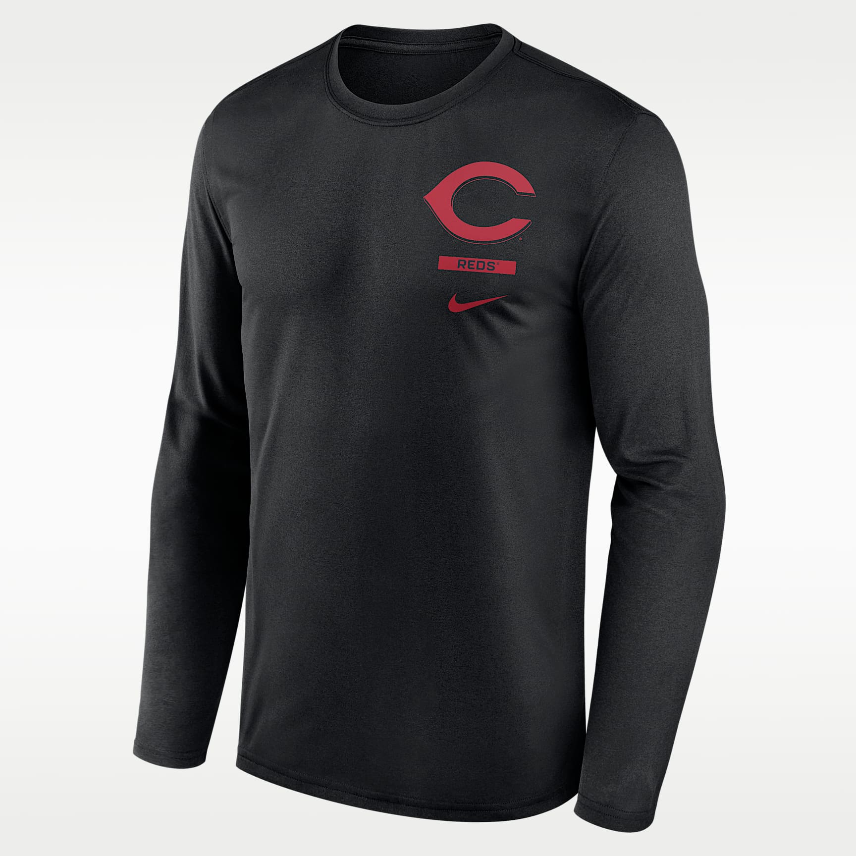 Cincinnati Reds 2-Hit Legend Men's Nike Dri-FIT MLB Long-Sleeve T-Shirt