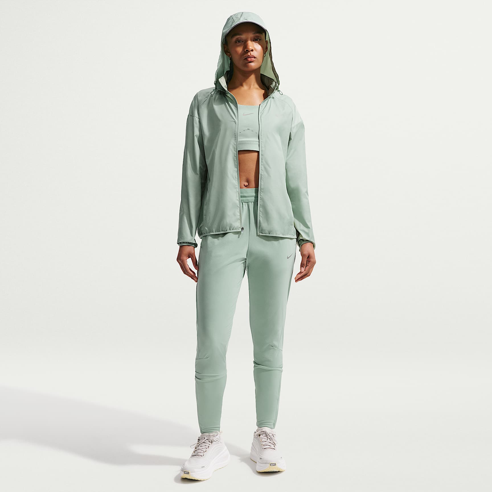 Pants de correr Dri-FIT de tiro medio para mujer Nike Swift