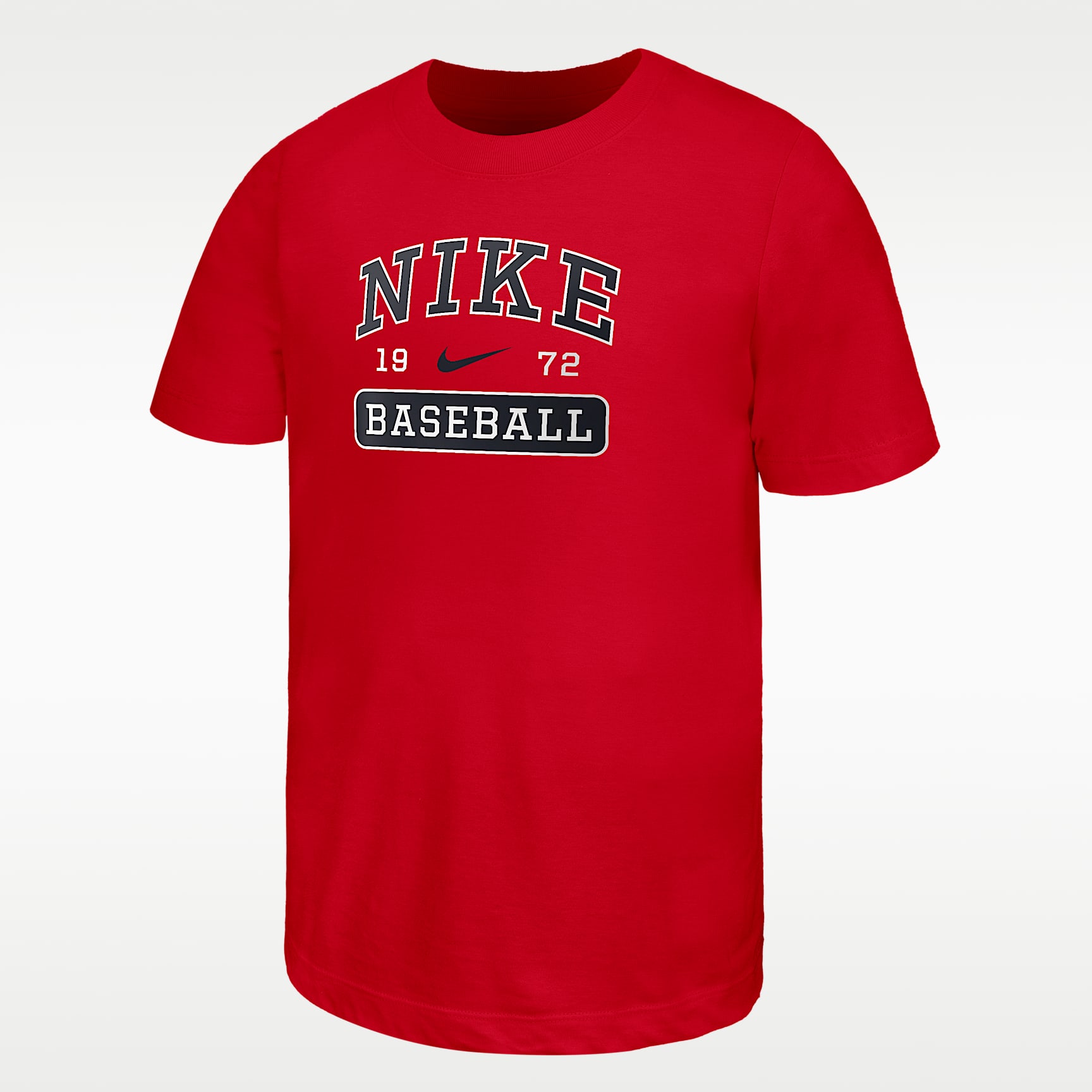 Playera de béisbol para niños talla grande Nike Swoosh