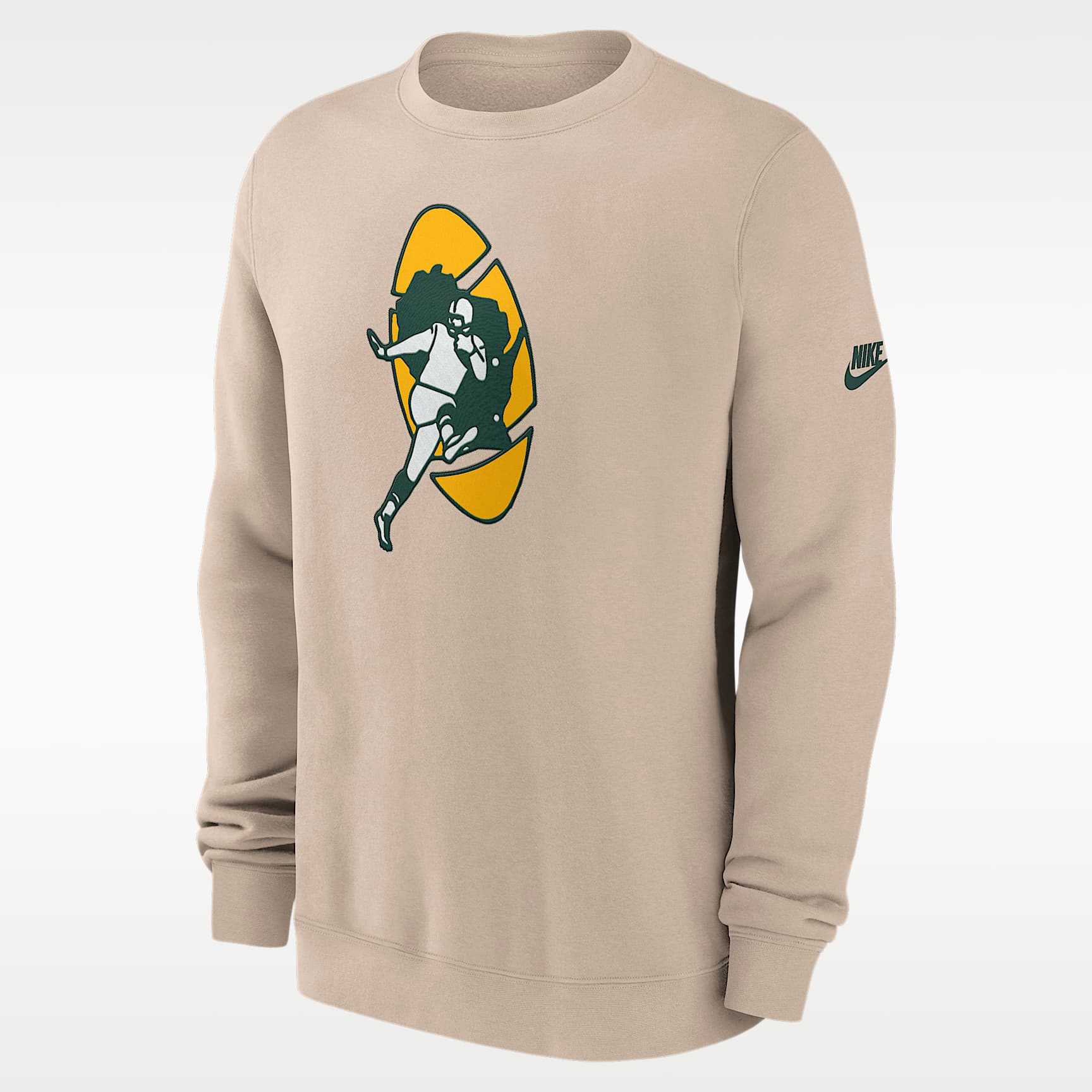 Sudadera de cuello redondo sin cierre Nike de la NFL para hombre Green Bay Packers Rewind Club