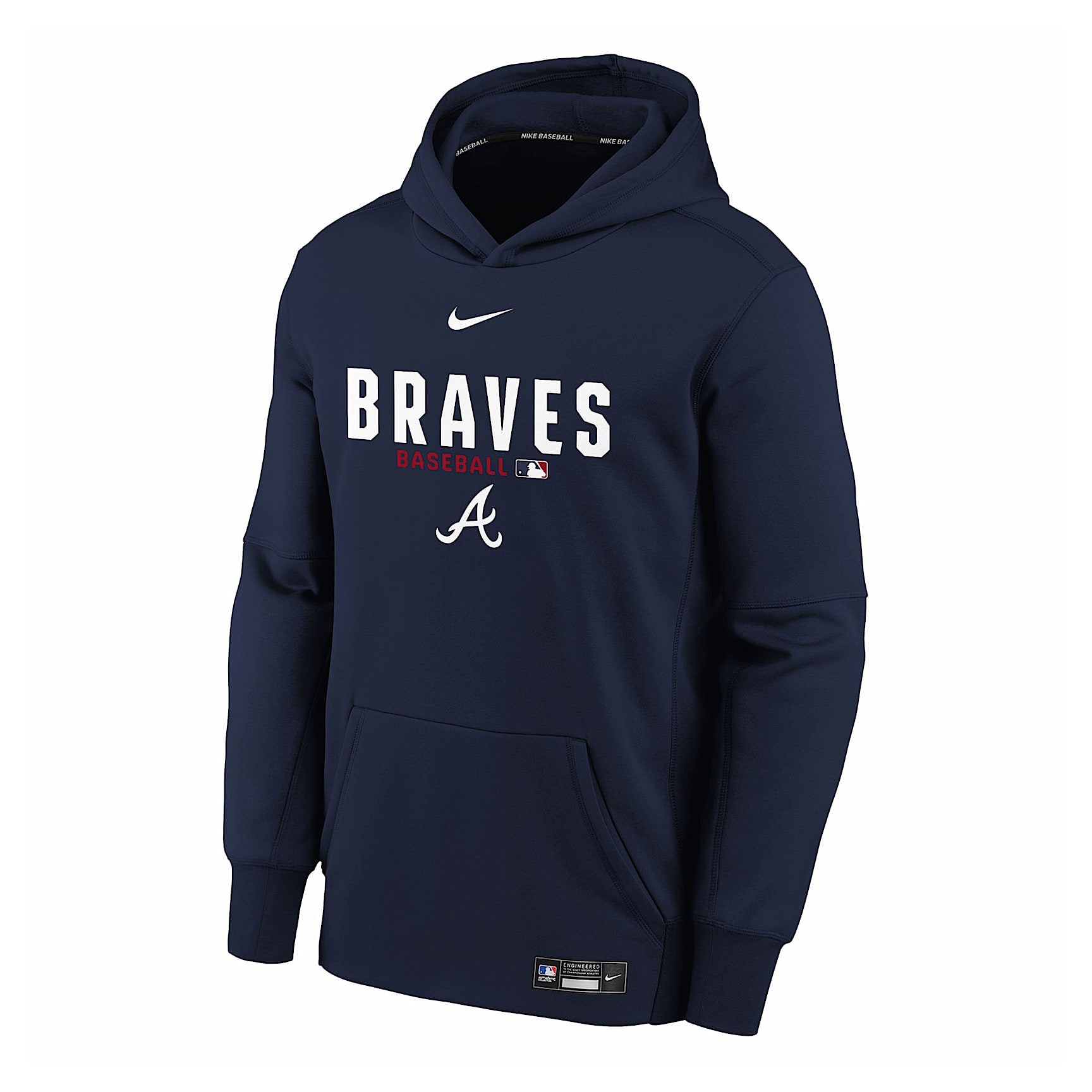 Atlanta Braves Authentic Collection Big Kid's Therma-FIT MLB Hoodie