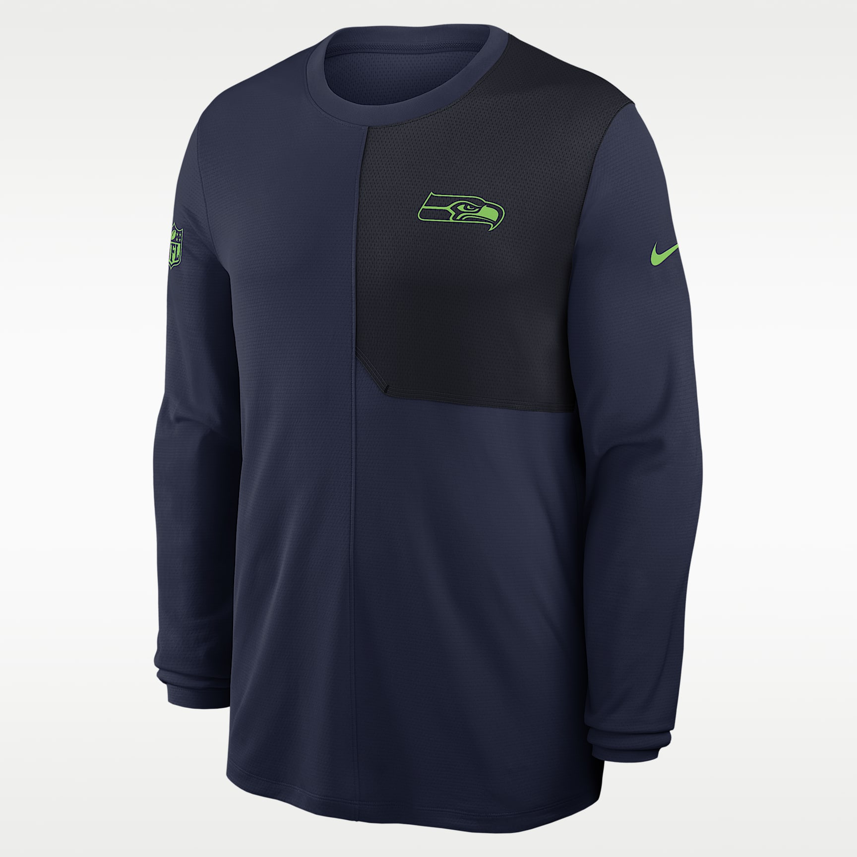 Seattle Seahawks Sideline Coach Men's Nike Dri-FIT NFL Long-Sleeve Top