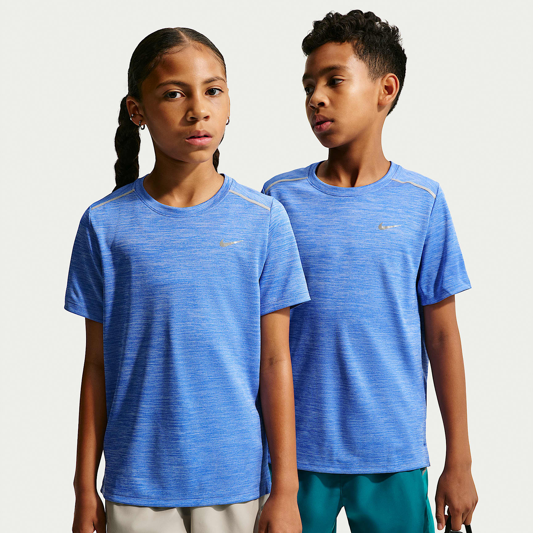 Nike Miler Dri-FIT kortermet overdel til store barn