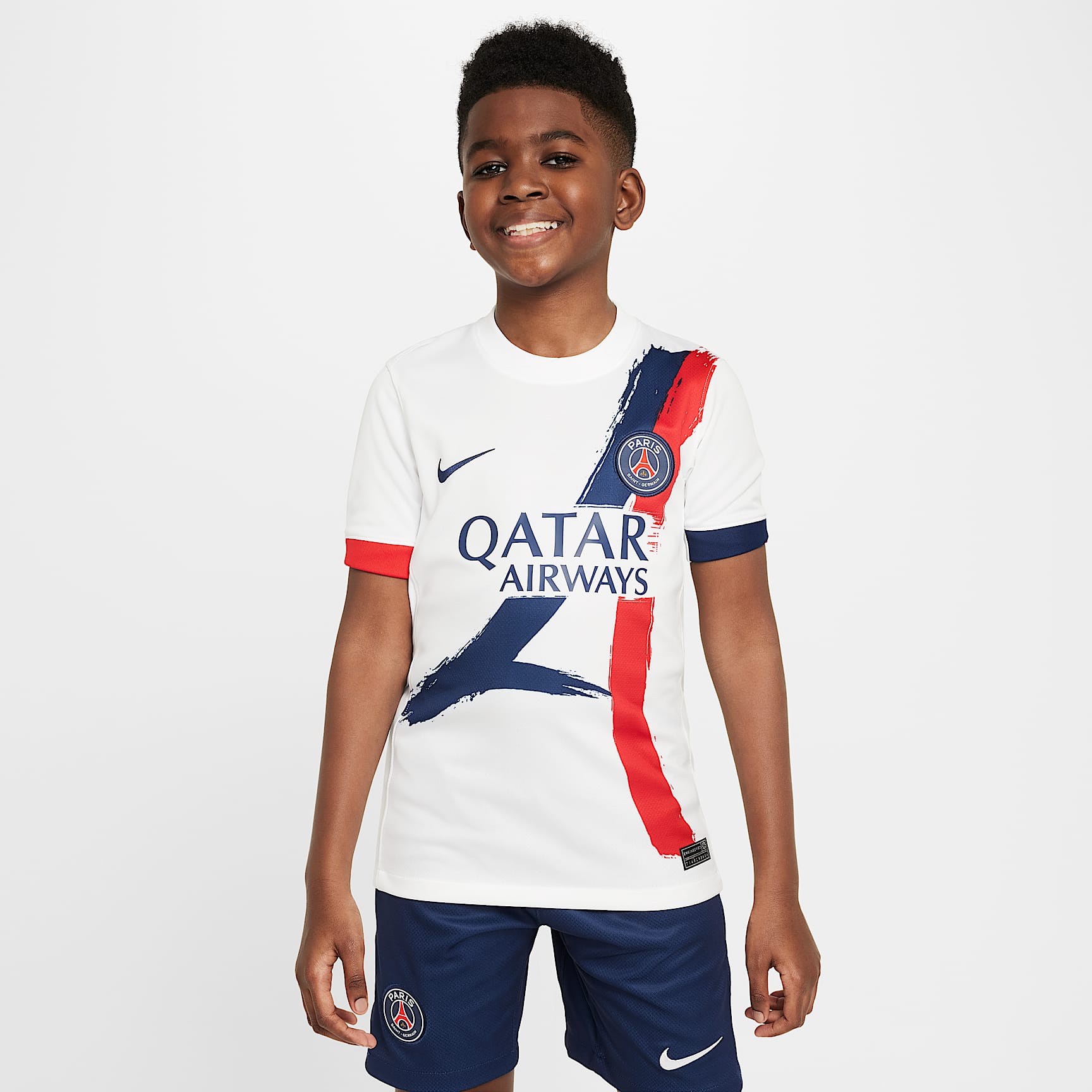 Paris Saint-Germain 2024/25 Stadium Away Big Kids' Nike Dri-FIT Soccer Replica Jersey