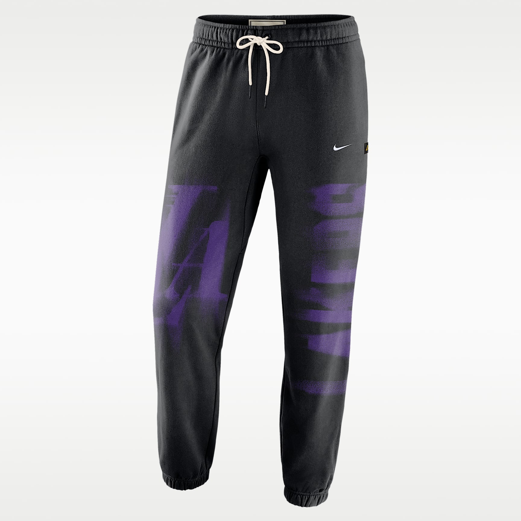Pants de básquetbol de tejido Fleece Therma-FIT para hombre Los Angeles Lakers Standard Issue
