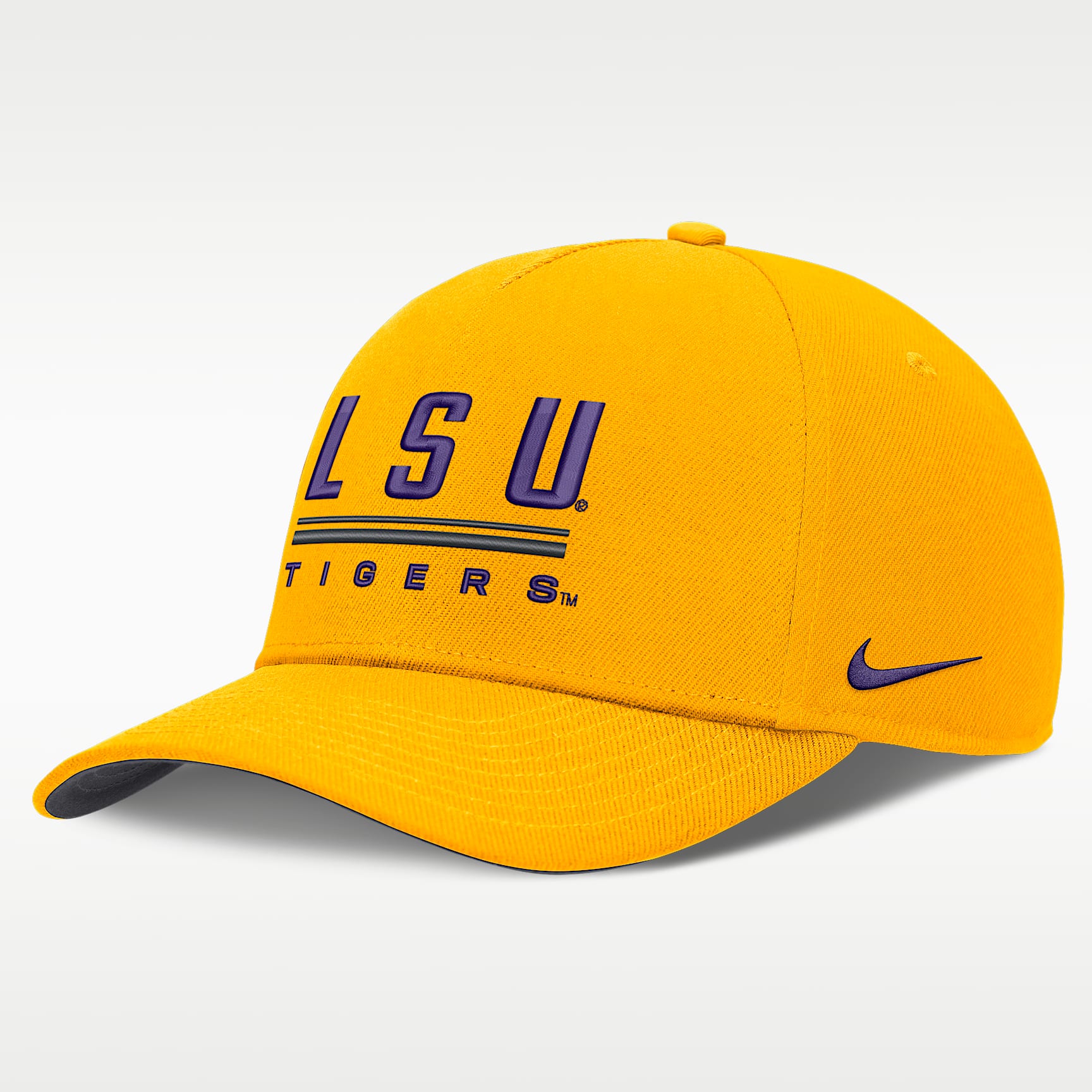 LSU Sideline Practice Rise Men's Nike Dri-FIT College Adjustable Hat