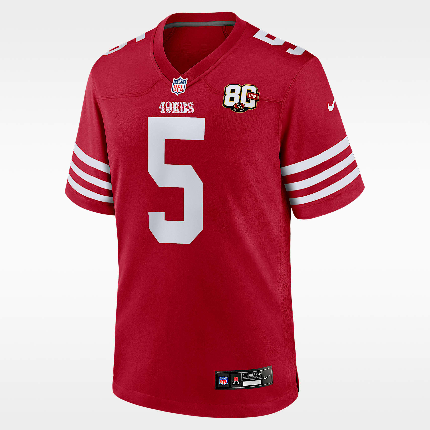 Mike Evans San Francisco 49ers 80th Anniversary Men's Nike NFL Game Jersey
