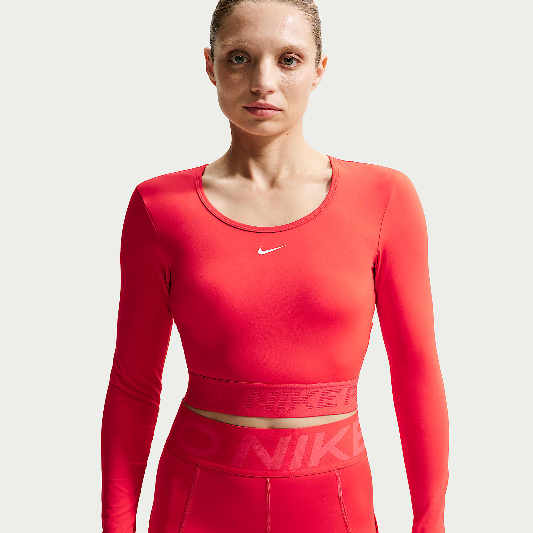 Nike Pro Women's Dri-FIT Cropped Long-Sleeve Top
