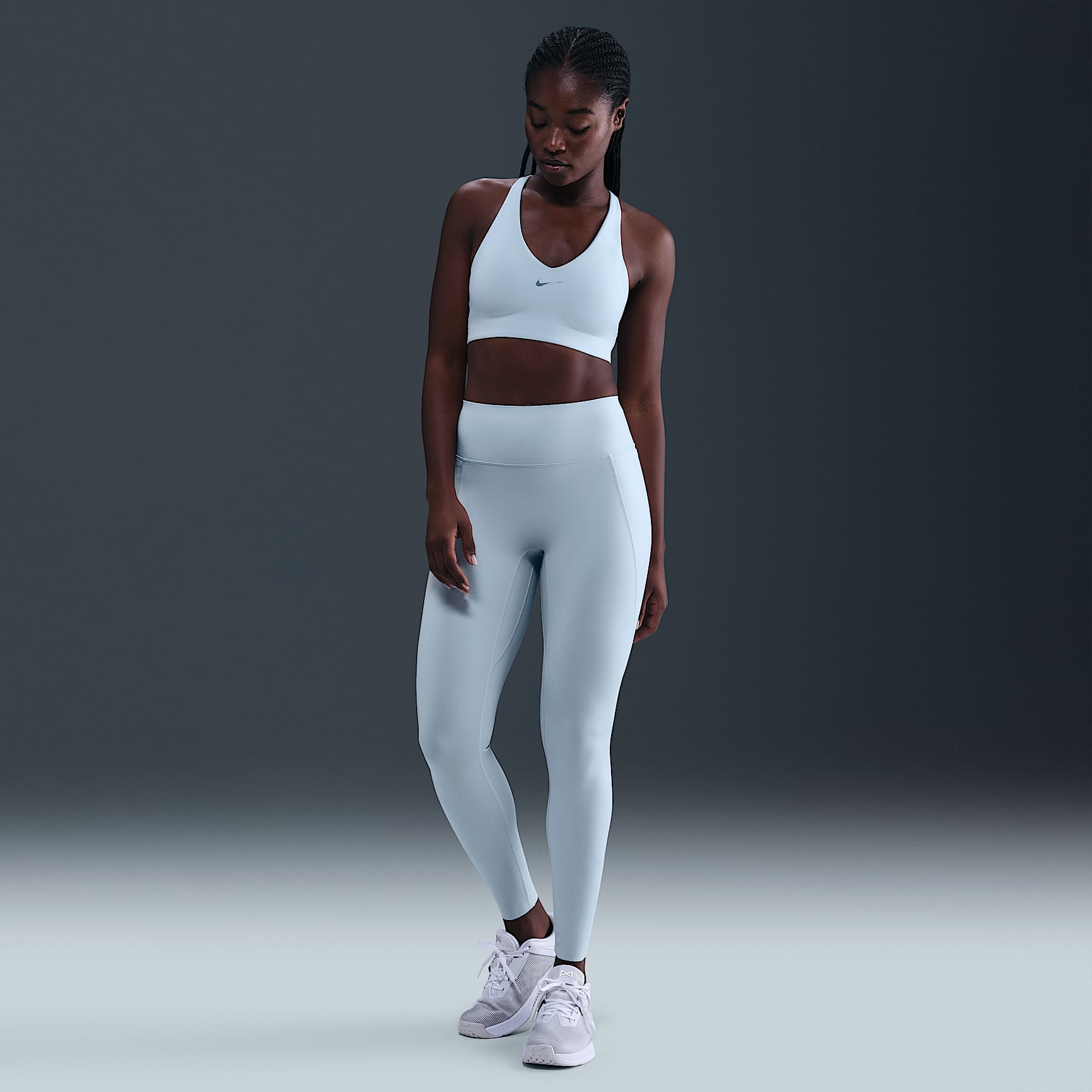 Nike Universa Leggings in voller Länge mit hohem Bund und ohne Frontnaht (Damen)