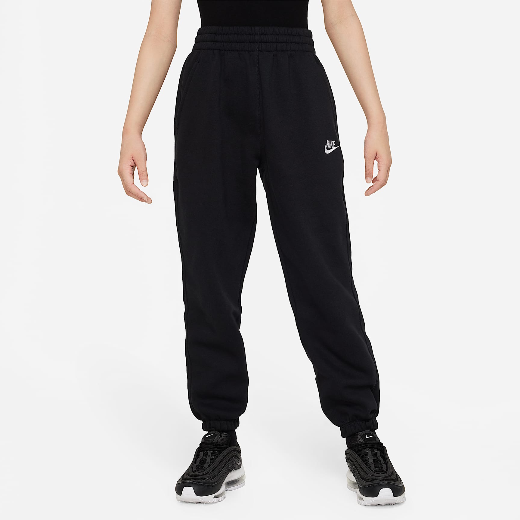 Pants holgados para niños talla grande Nike Sportswear Club Fleece