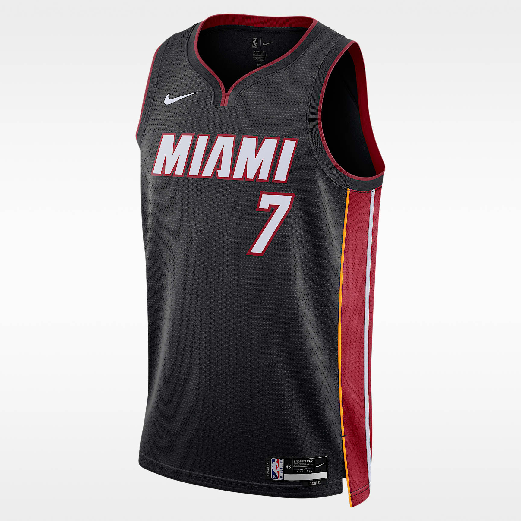 Jersey Nike Dri-FIT de la NBA Swingman para hombre Miami Heat Icon Edition