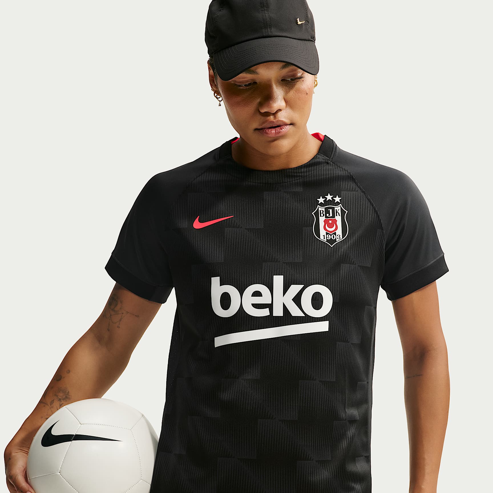 Beşiktaş J.K. 2026/27 Uit Nike Dri-FIT replicavoetbalshirt voor dames