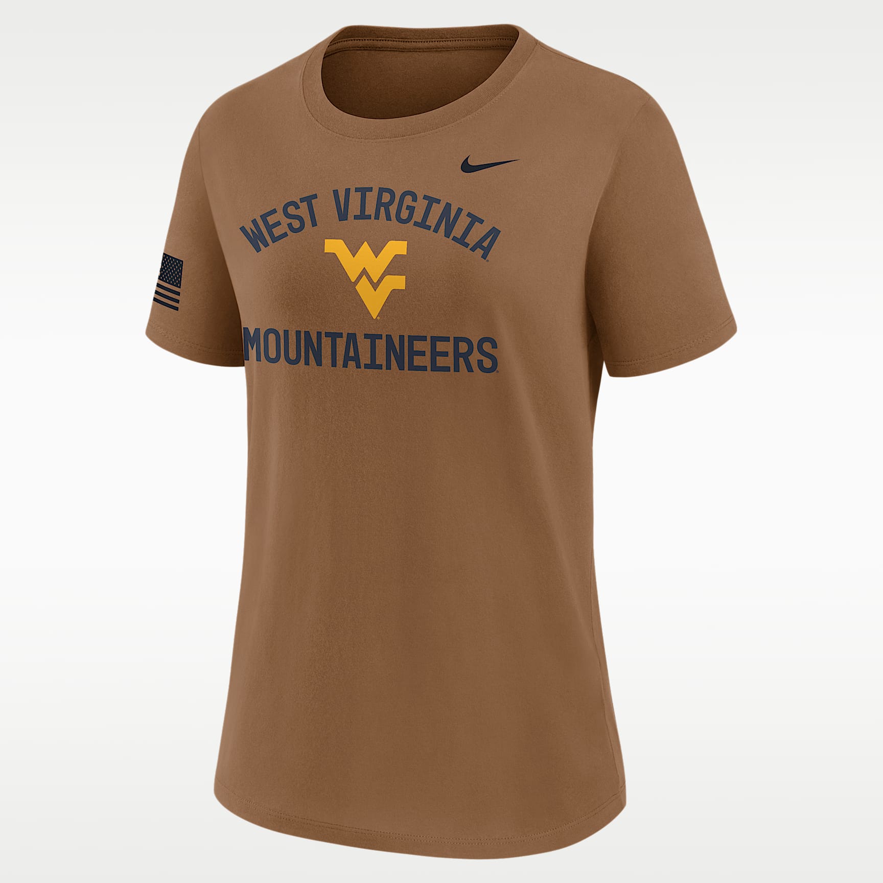 West Virginia 2026 Military Appreciation Women's Nike Dri-FIT College T-Shirt