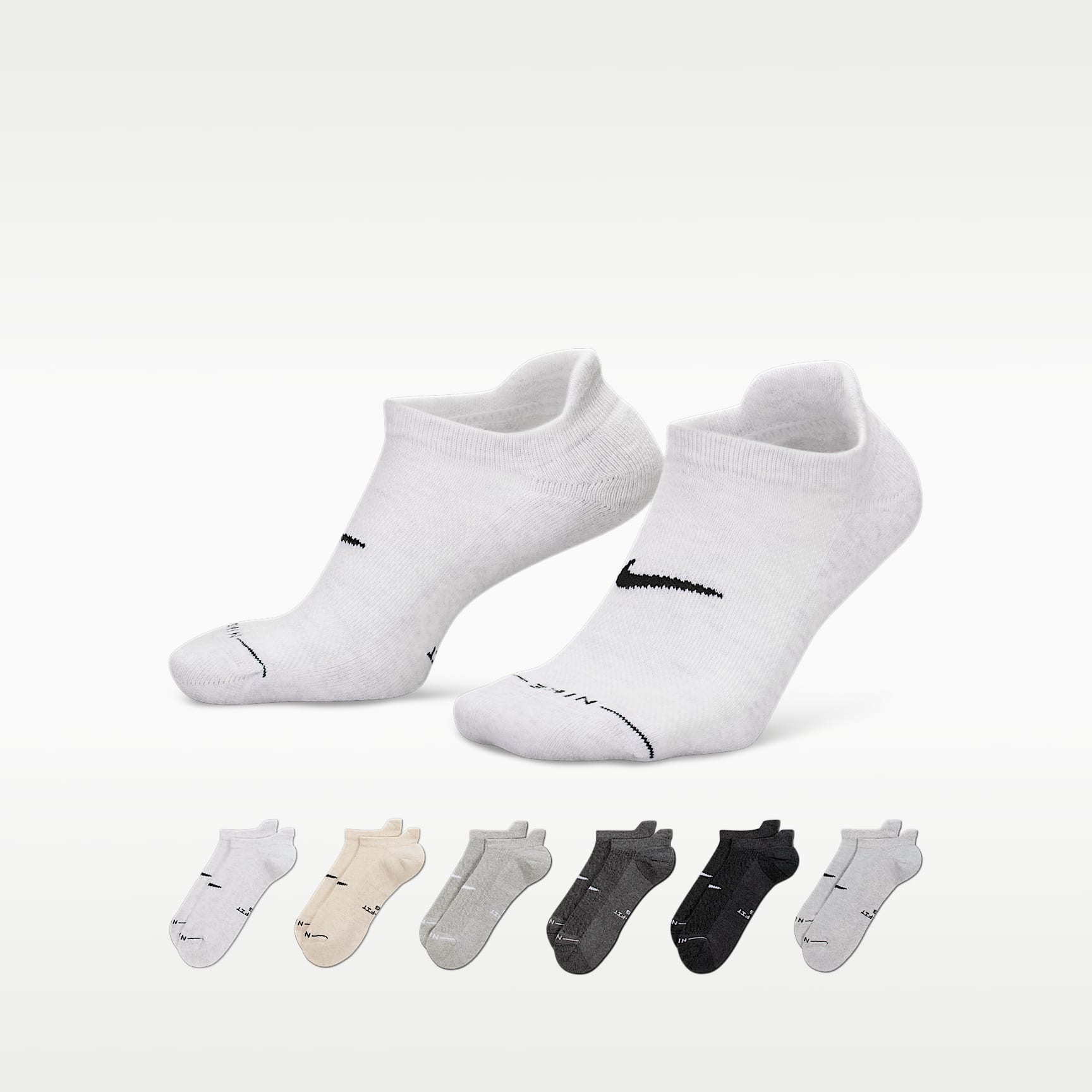 Nike Everyday Elevated No-Show Socks (6 Pairs)