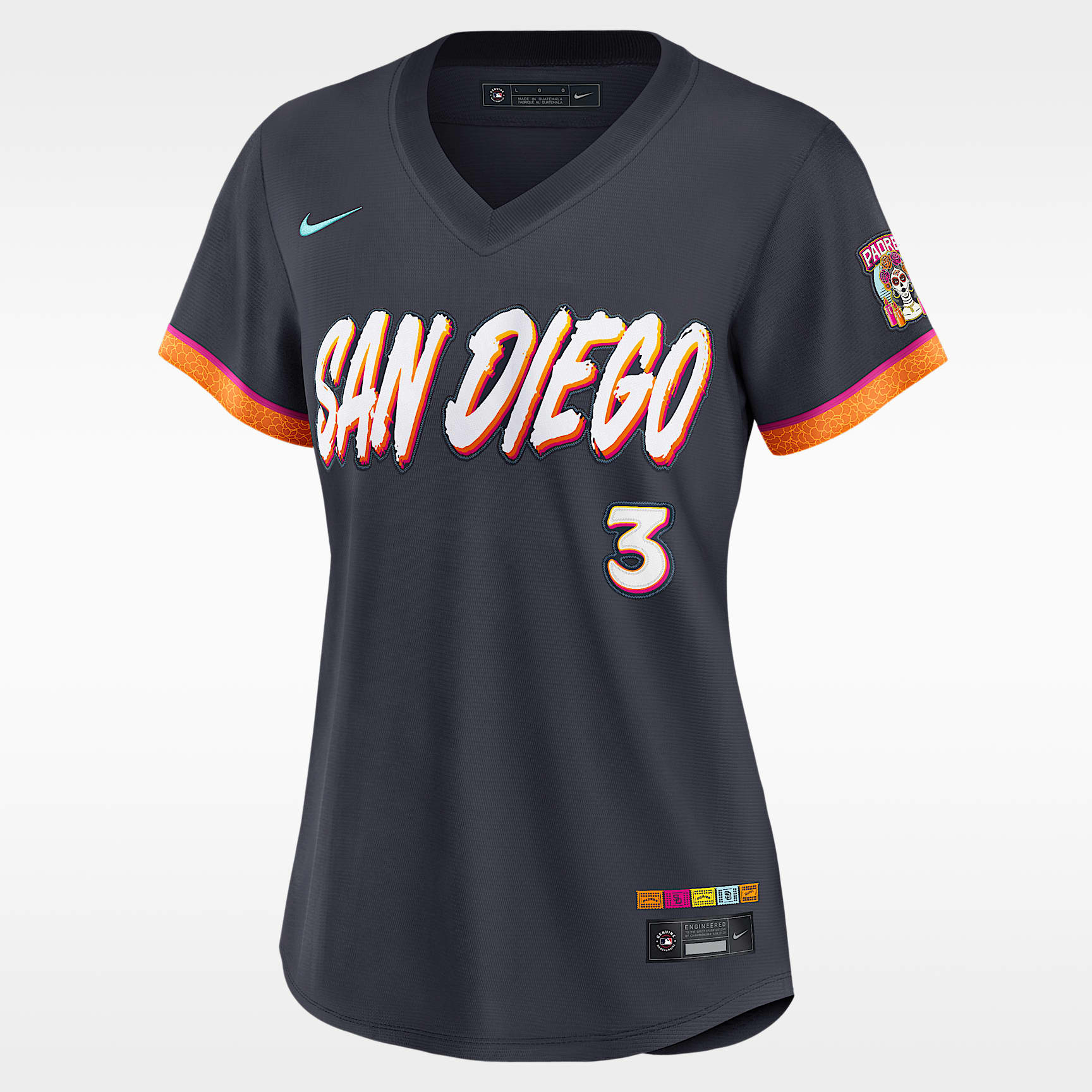 Jersey Nike de la MLB stadium para mujer Jackson Merrill San Diego Padres City Connect