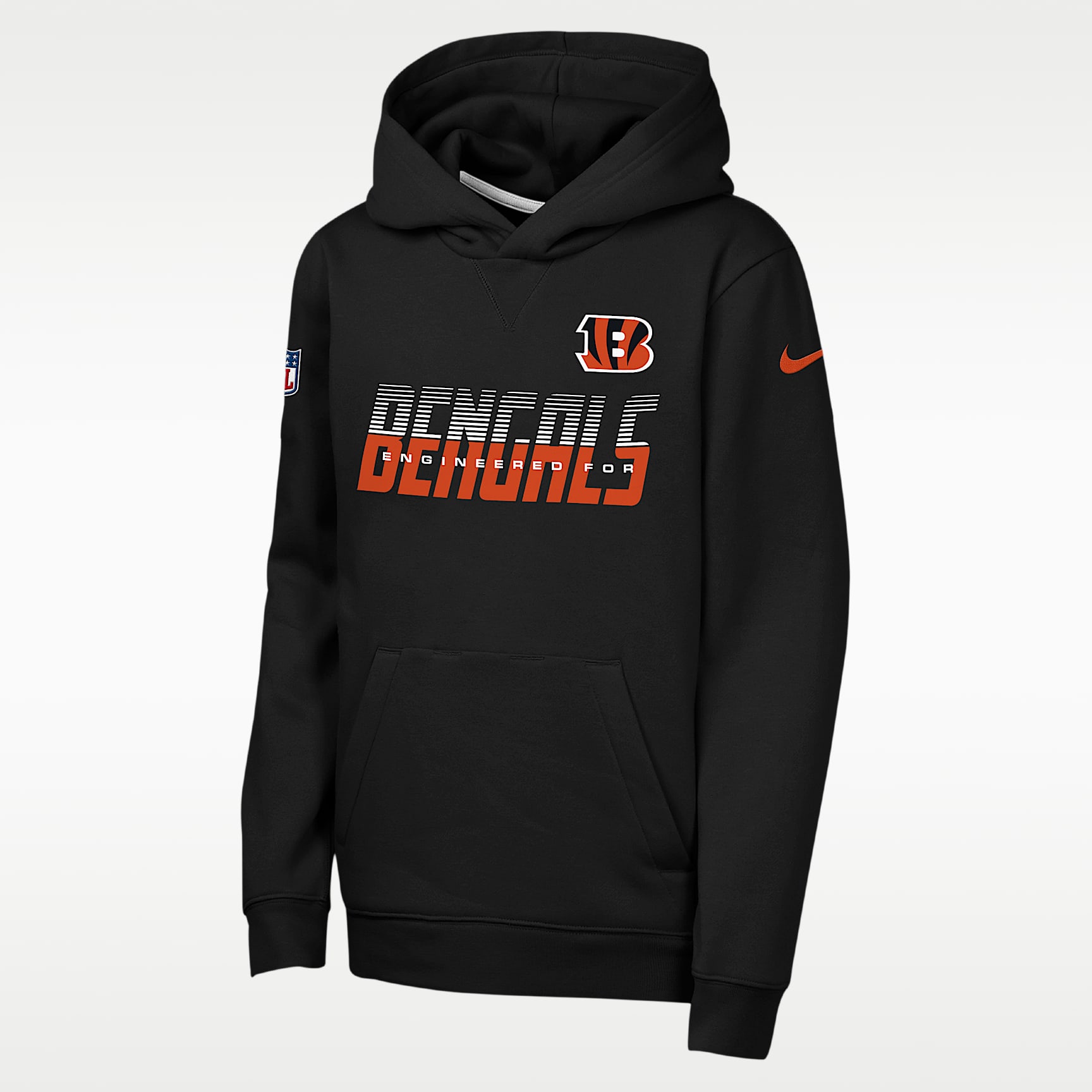 Cincinnati Bengals Sideline Big Kids' Nike NFL Pullover Hoodie