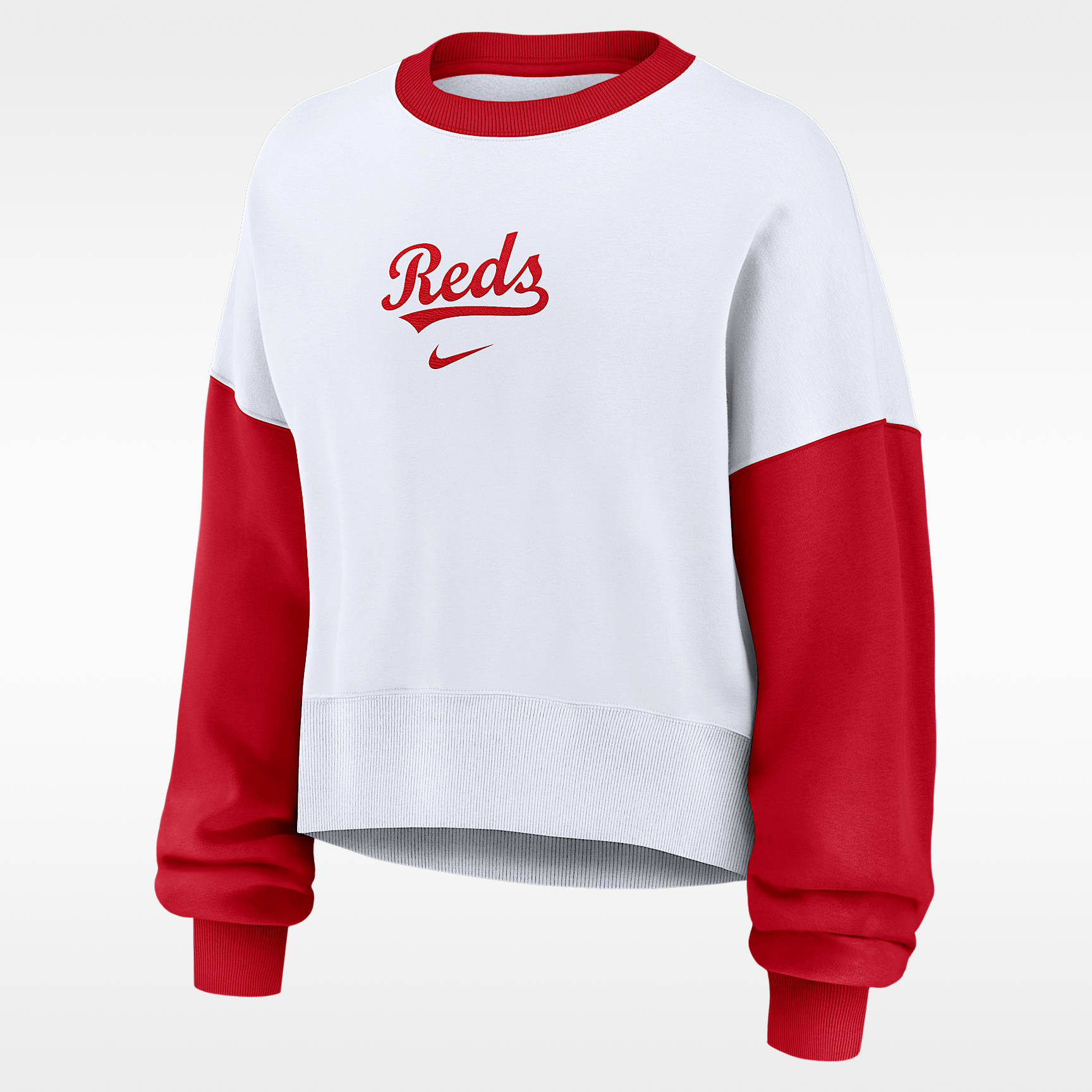 Cincinnati Reds Primary Women's Nike MLB Pullover Crew