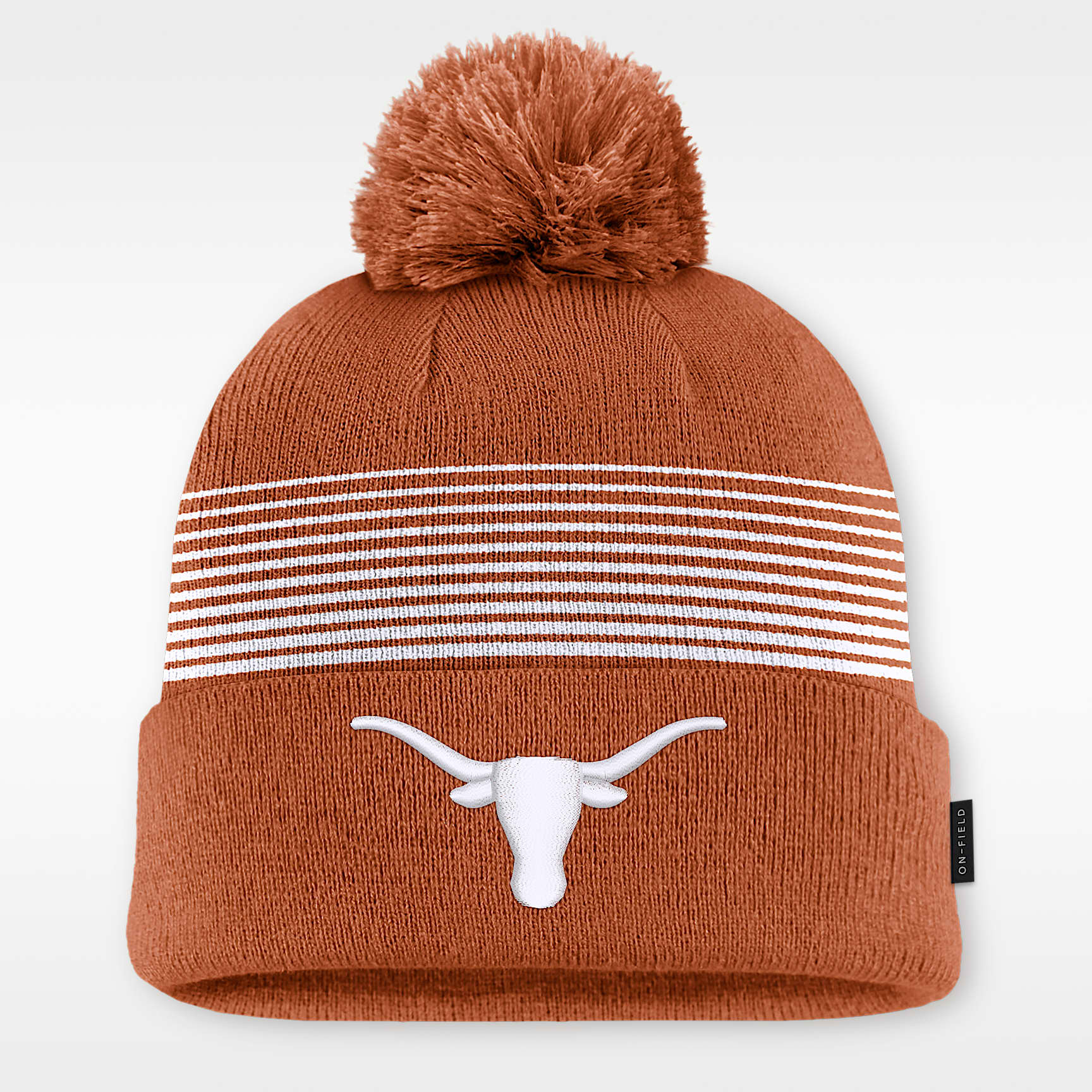 Texas Sideline Peak Men's Nike College Cuffed Pom Beanie