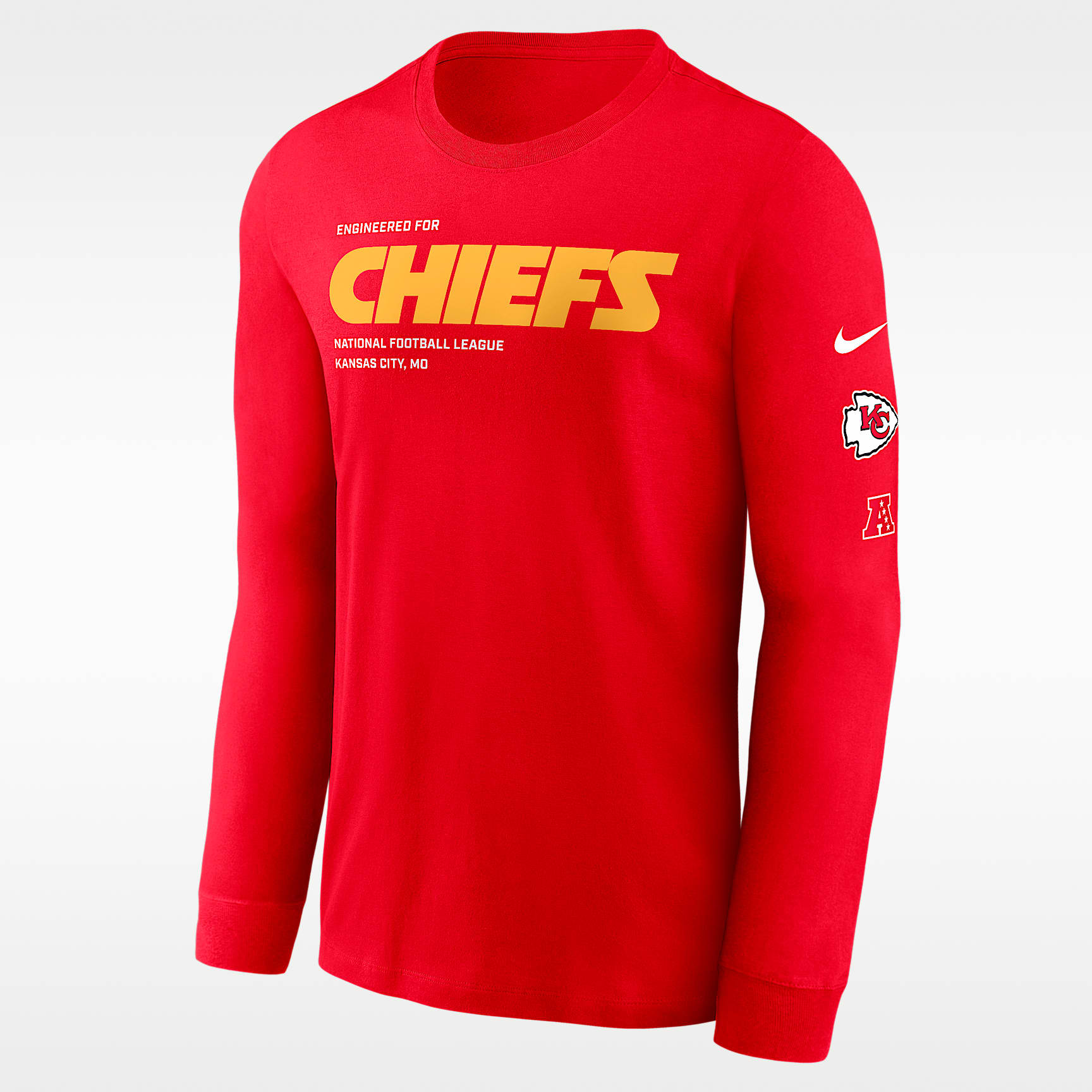 Kansas City Chiefs Play To Win Essential Men's Nike NFL Long-Sleeve T-Shirt
