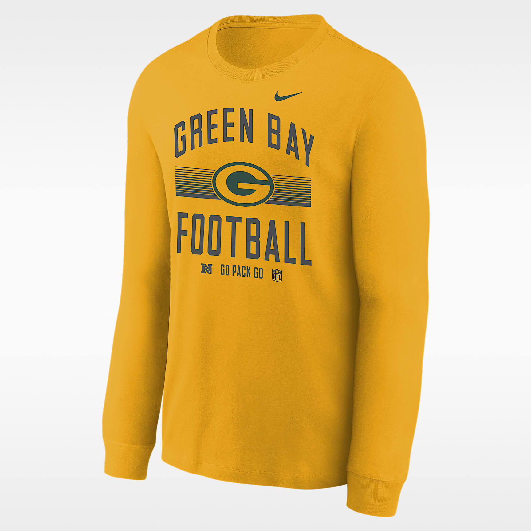 Playera de manga larga Nike de la NFL para niños talla grande Green Bay Packers Hometown