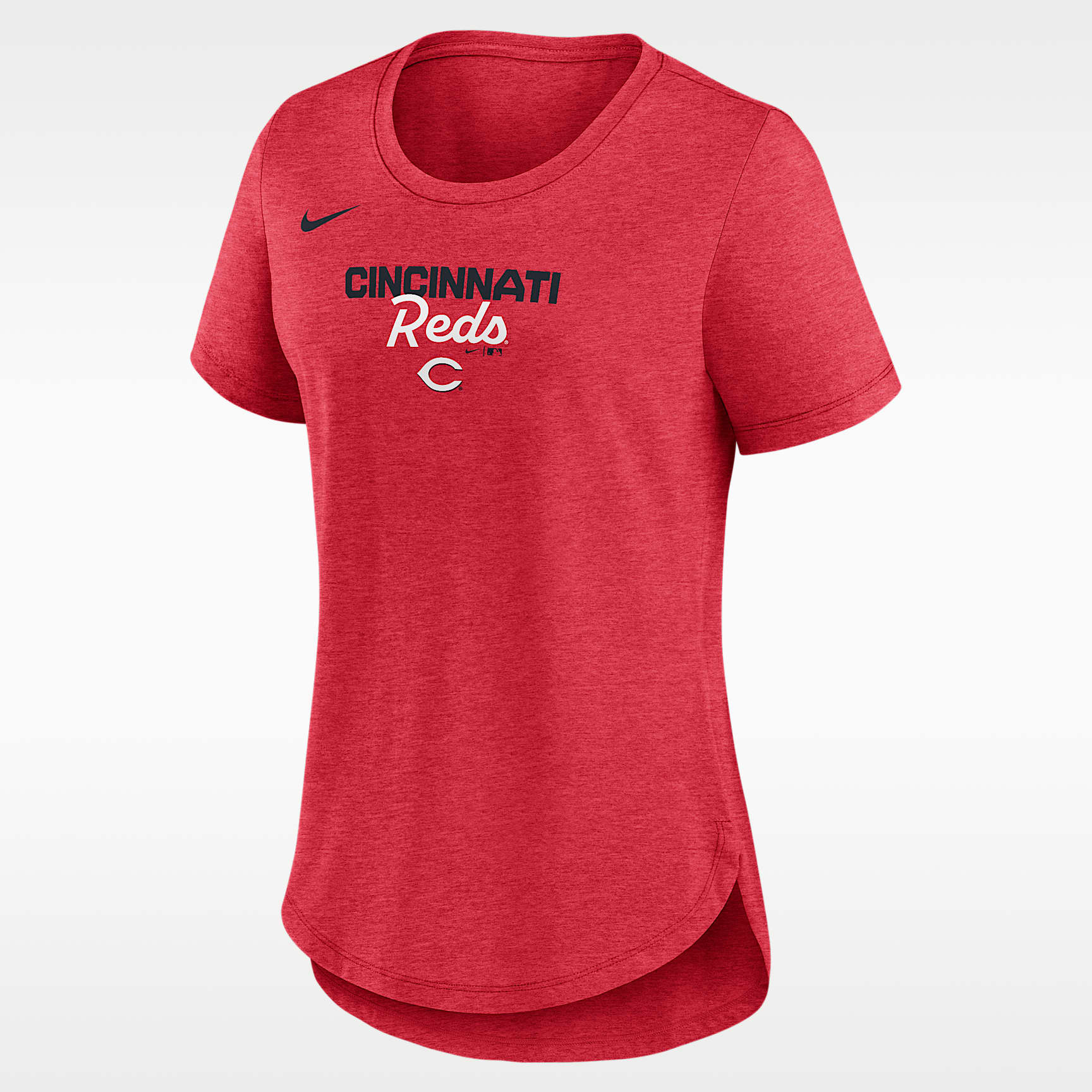 Cincinnati Reds Arched Team Name Women's Nike MLB T-Shirt