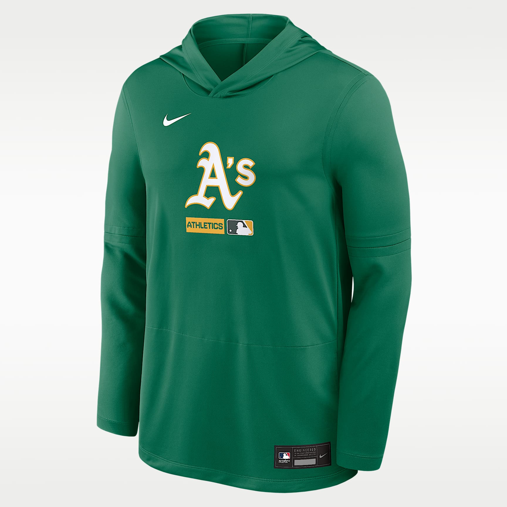 Athletics Authentic Collection Men's Nike Dri-FIT MLB Long-Sleeve Hooded Top