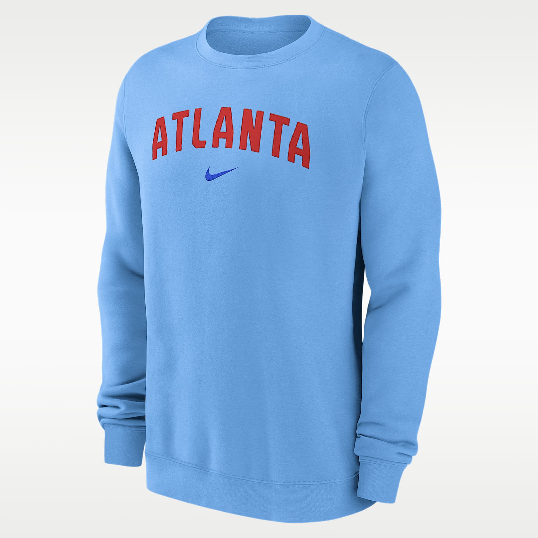Atlanta Braves 2-Hit Men's Nike MLB Pullover Crew