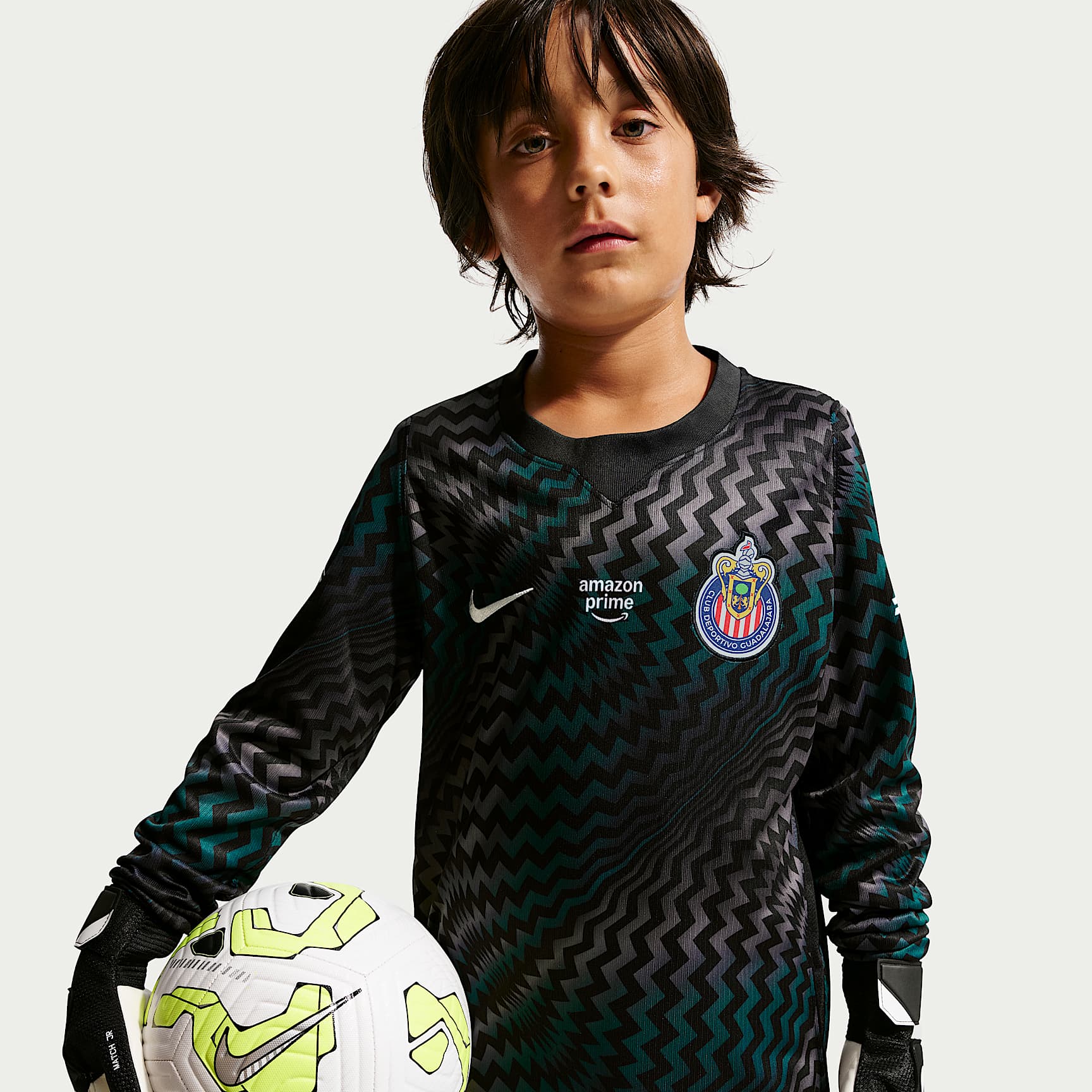 Jersey de futbol Nike Dri-FIT Replica del C.D. Guadalajara portero 2026/27 Stadium para niños grandes