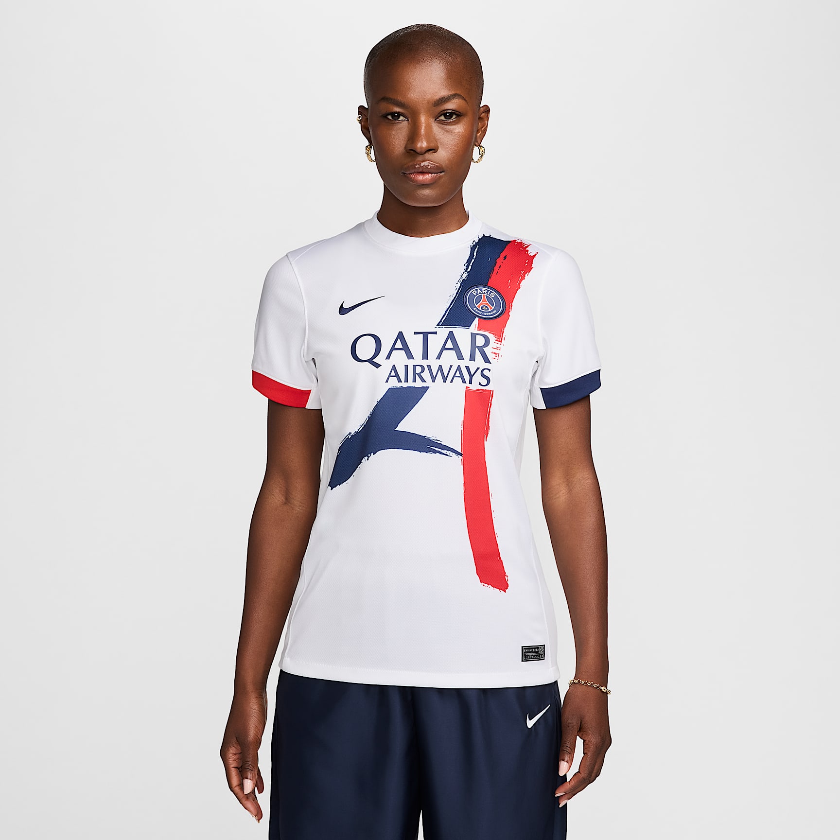 Jersey de fútbol Nike Dri-FIT Replica del Paris Saint-Germain visitante 2024/25 Stadium para mujer