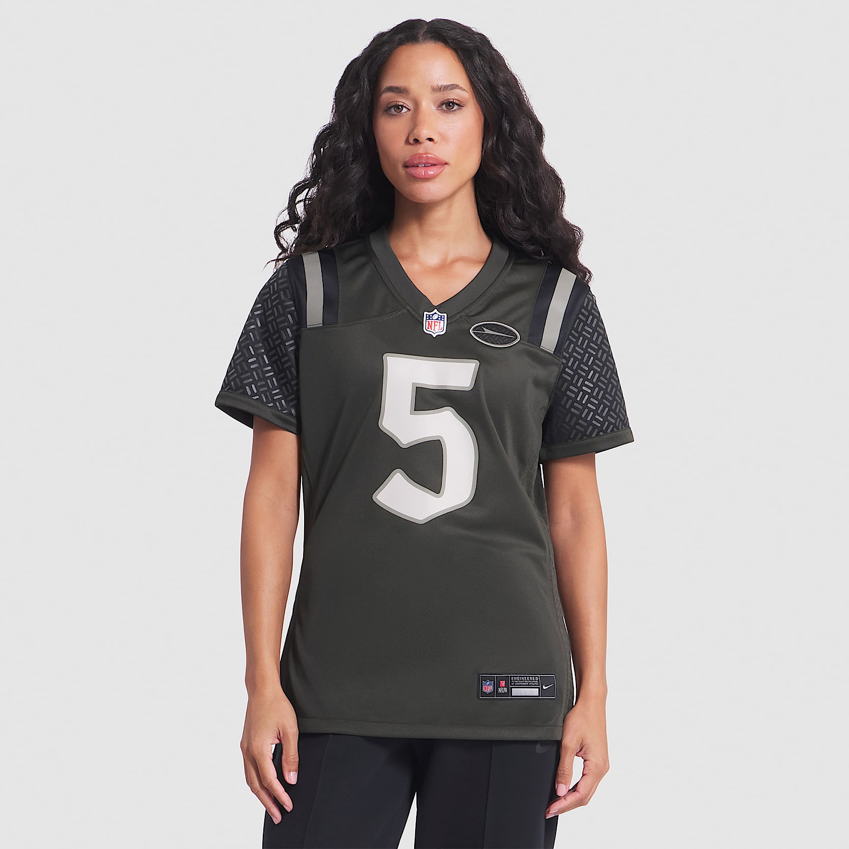 Jersey Nike de la NFL Game para mujer Garrett Wilson New York Jets Rivalries Collection