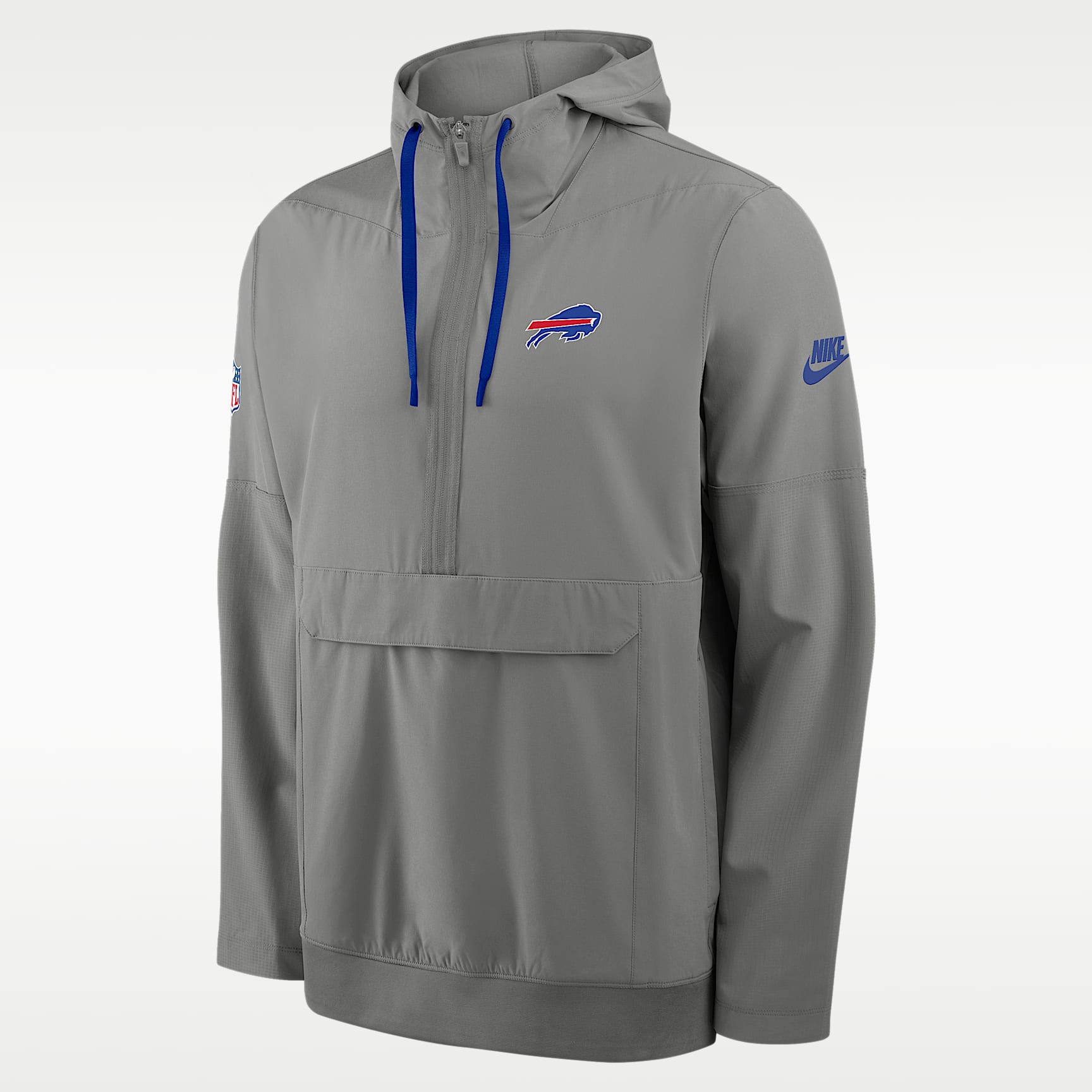 Chamarra con gorro de medio cierre Nike de la NFL para hombre Buffalo Bills Alt Anorak