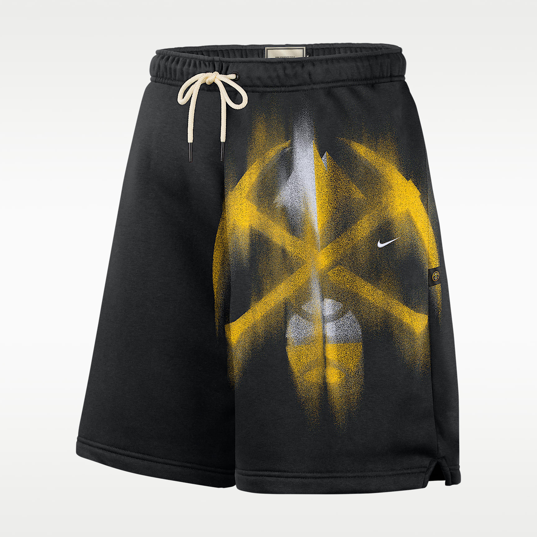 Shorts de básquetbol de tejido Fleece para hombre Denver Nuggets Standard Issue