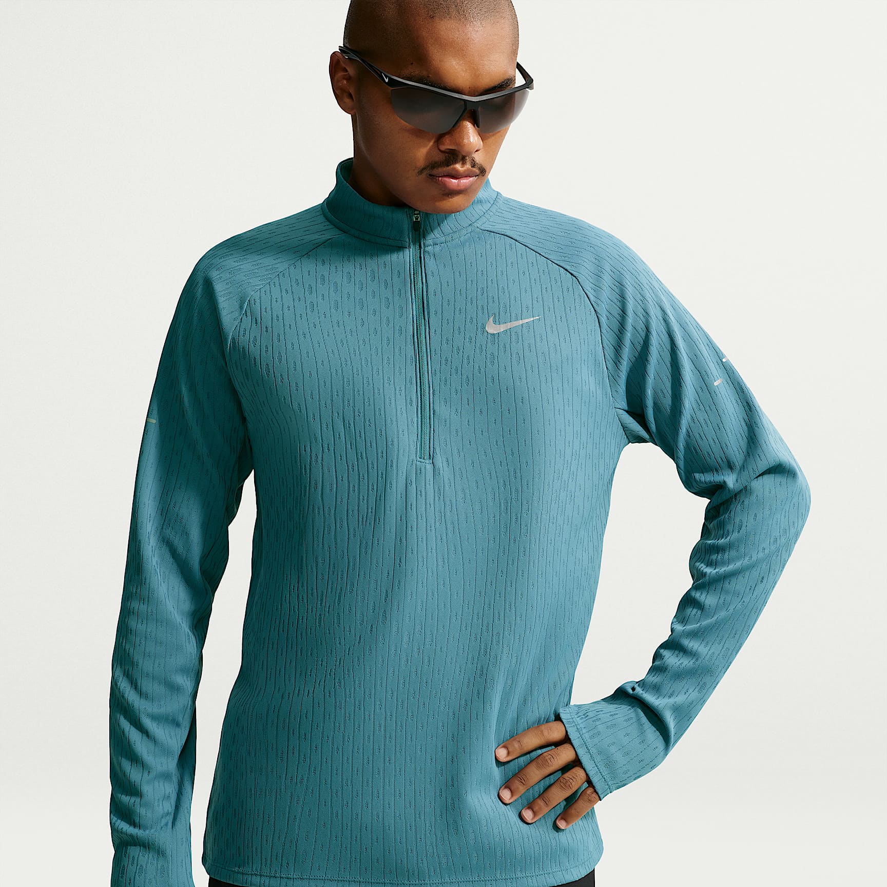 Nike Stride Aero-FIT Capa intermedia con media cremallera - Hombre