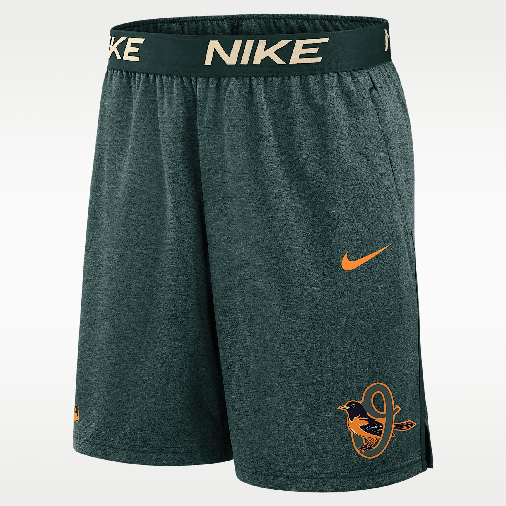 Shorts Nike Dri-FIT de la MLB para hombre Baltimore Orioles City Connect