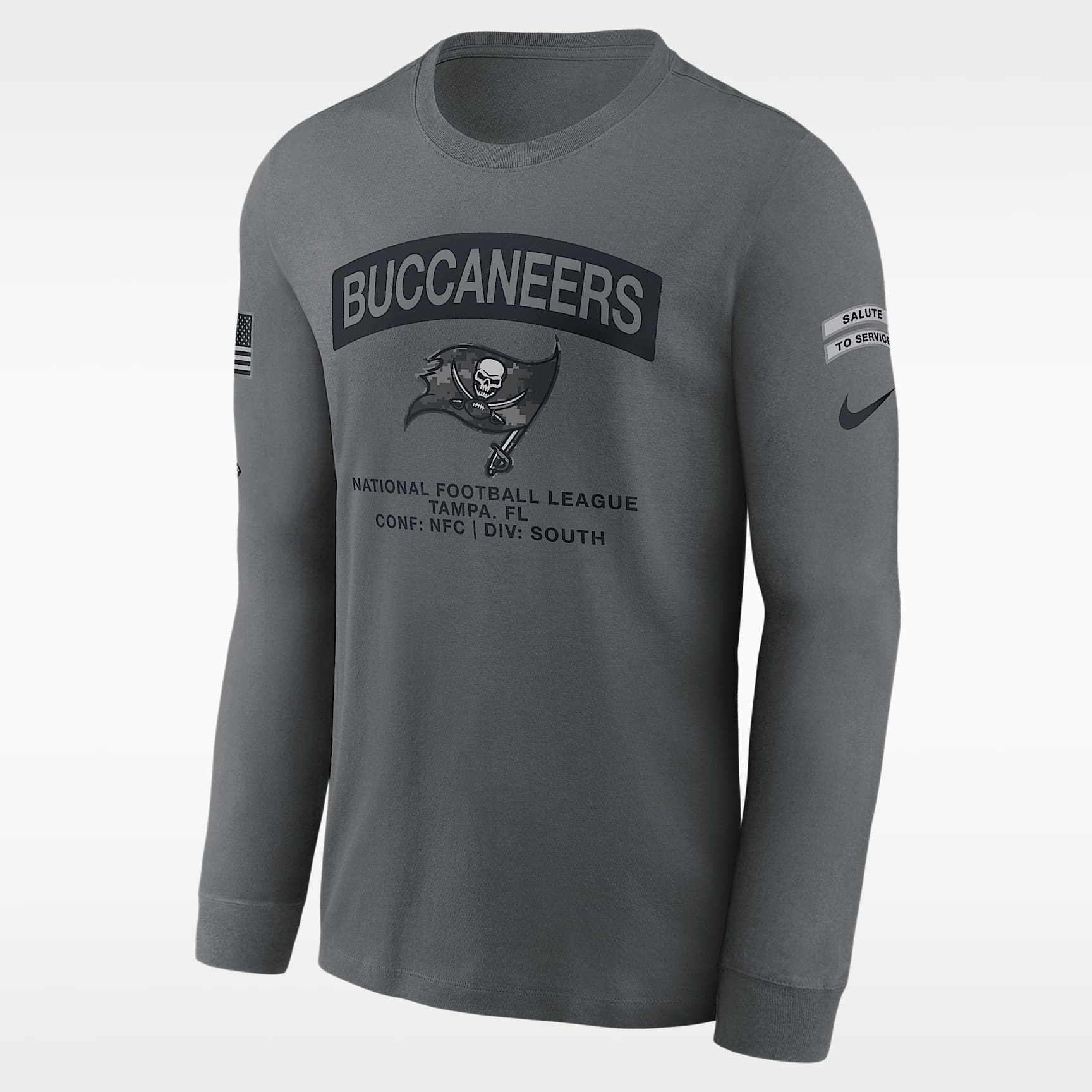 Tampa Bay Buccaneers Salute to Service Men's Nike NFL Long-Sleeve T-Shirt